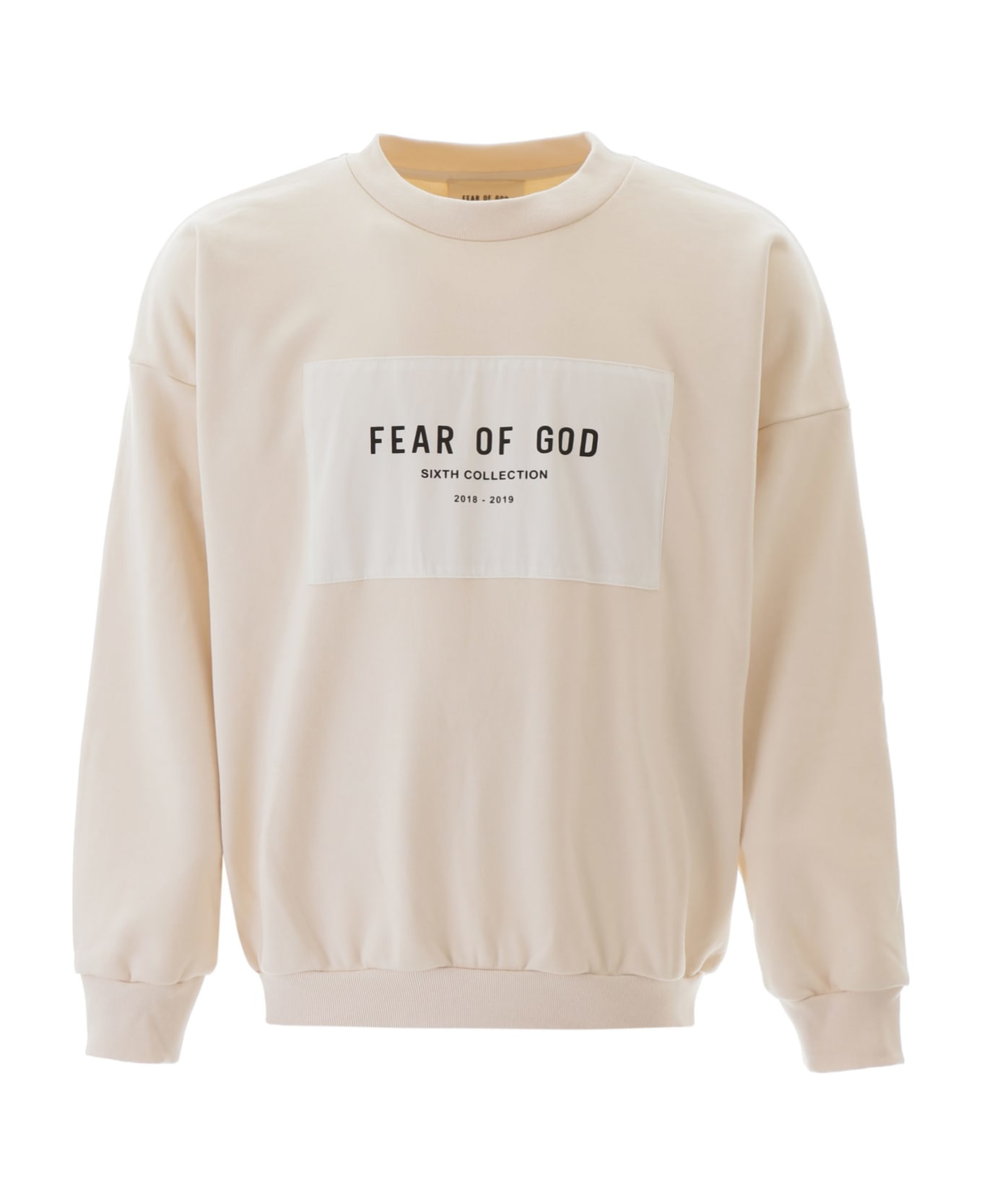 Fear of God Logo Patch Sweatshirt - CREAM CREAM (Beige)