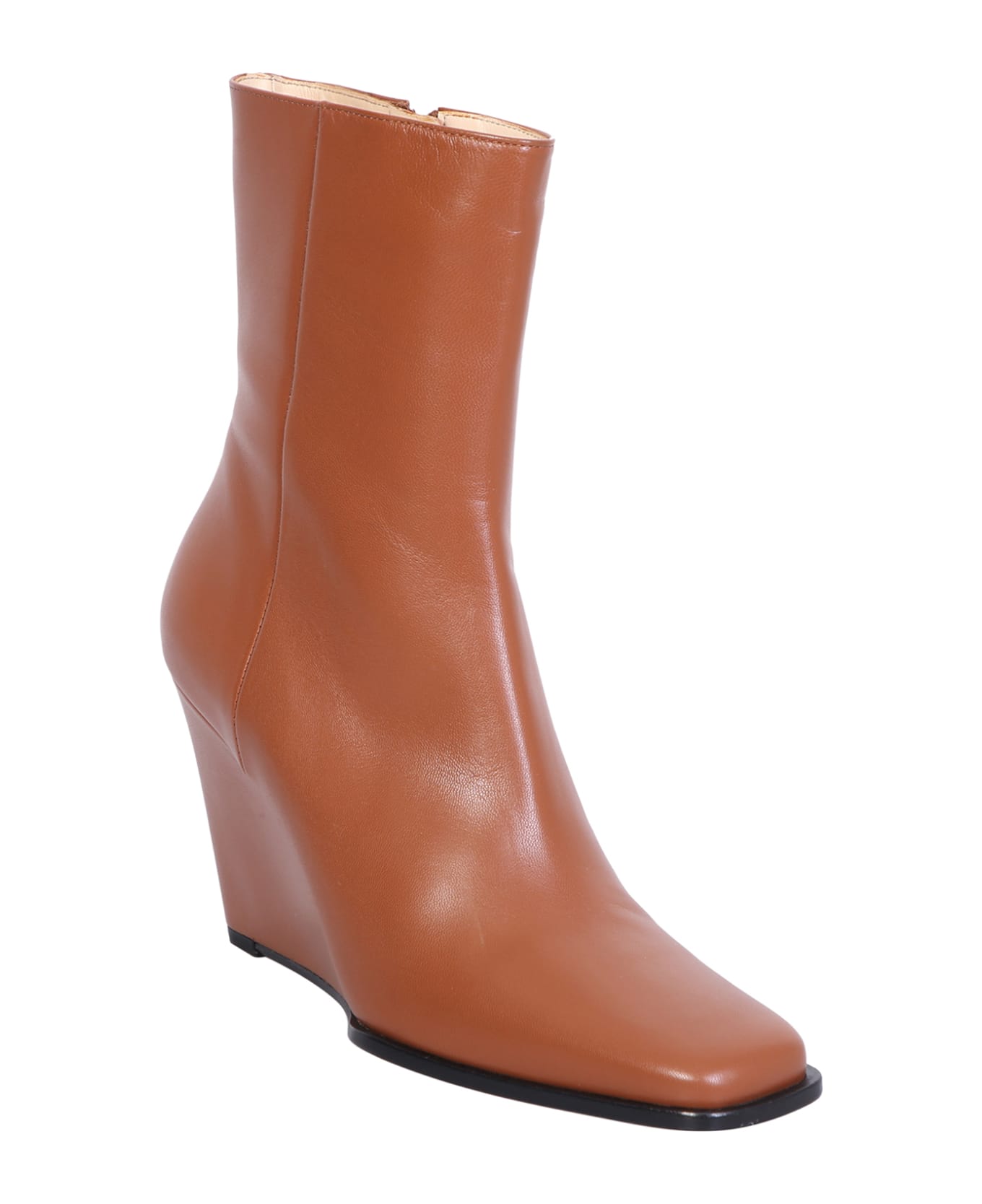 Wandler Brown Gaia Ankle Boots - Beige