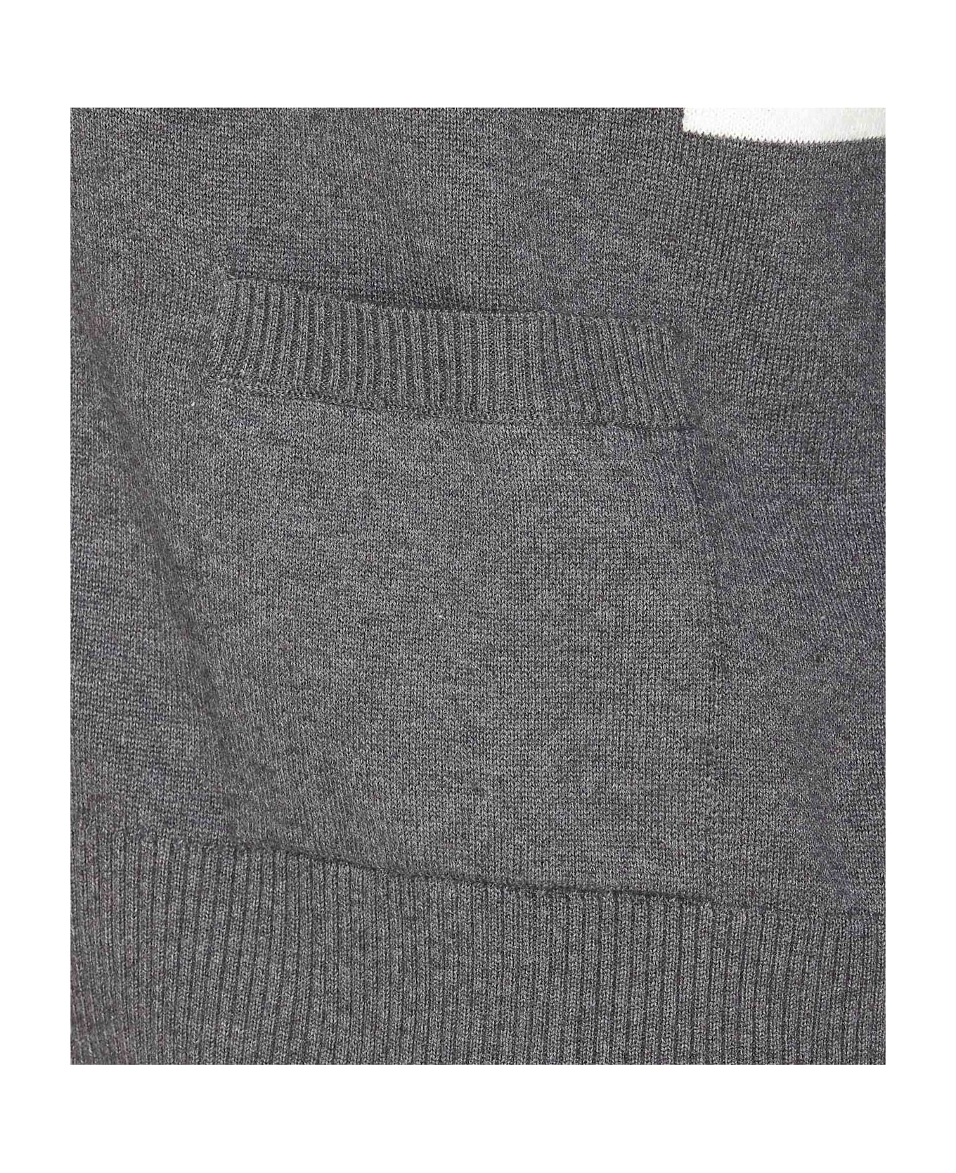 Thom Browne 4bar Cardigan - Grey
