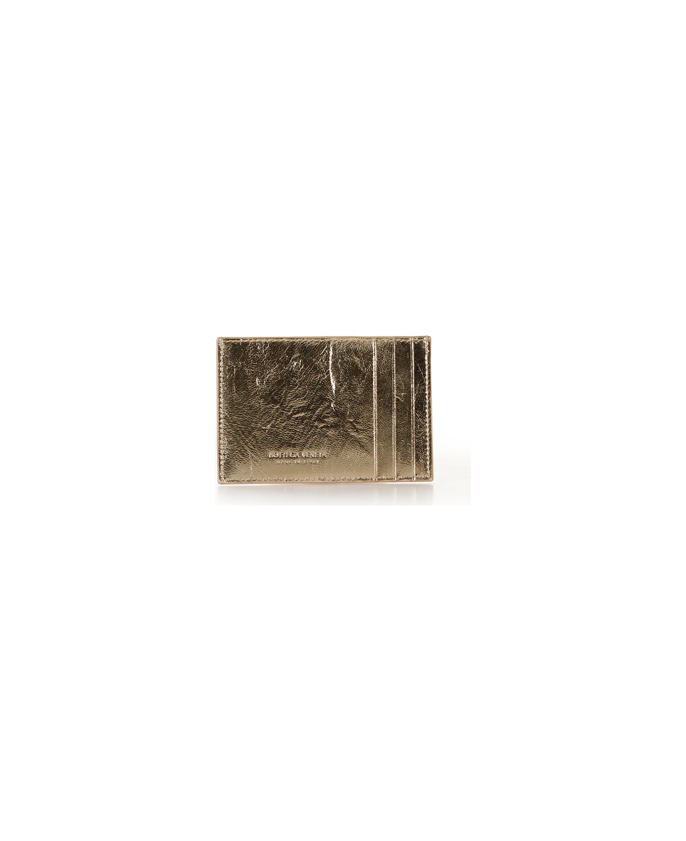 Bottega Veneta Cassette Card Holder - Gold