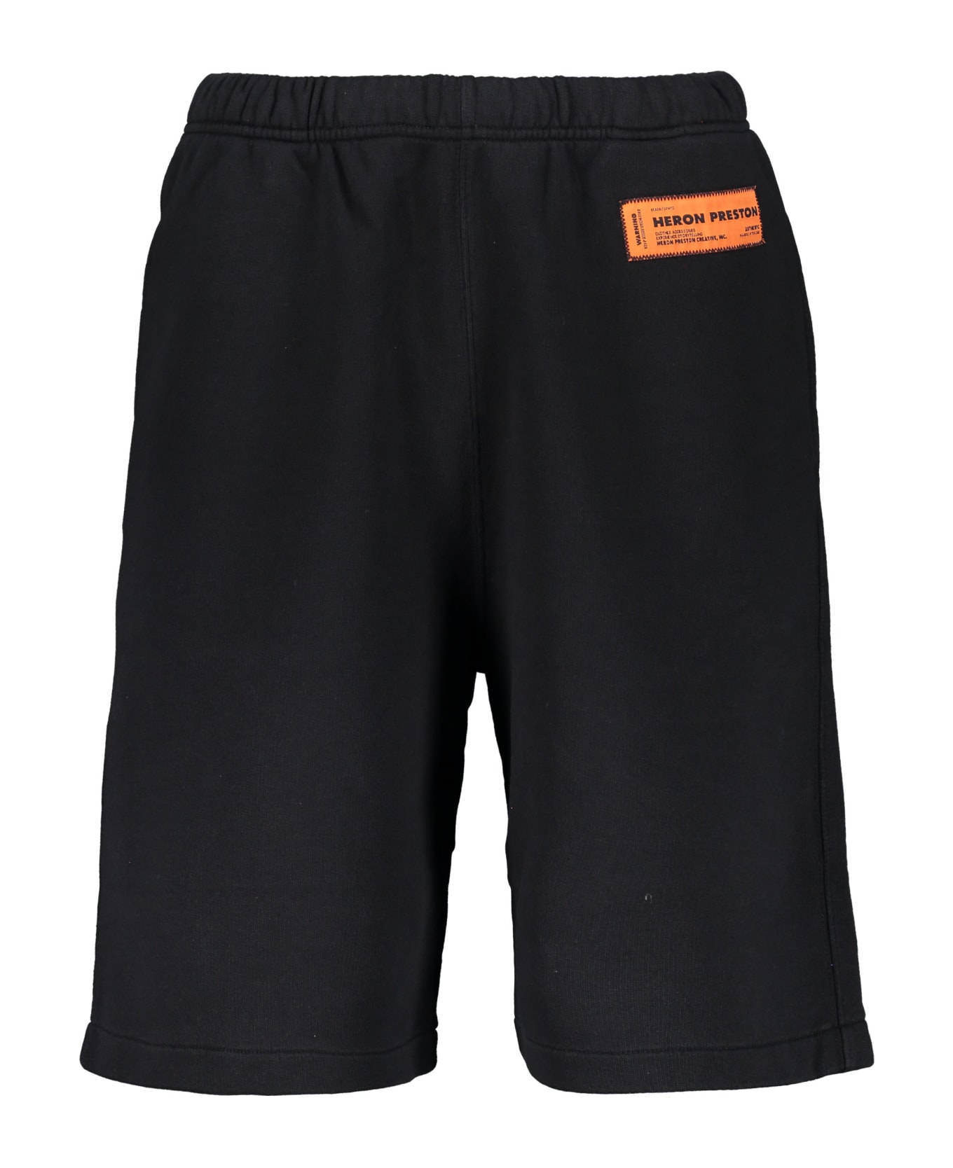 HERON PRESTON Cotton Bermuda Shorts - black