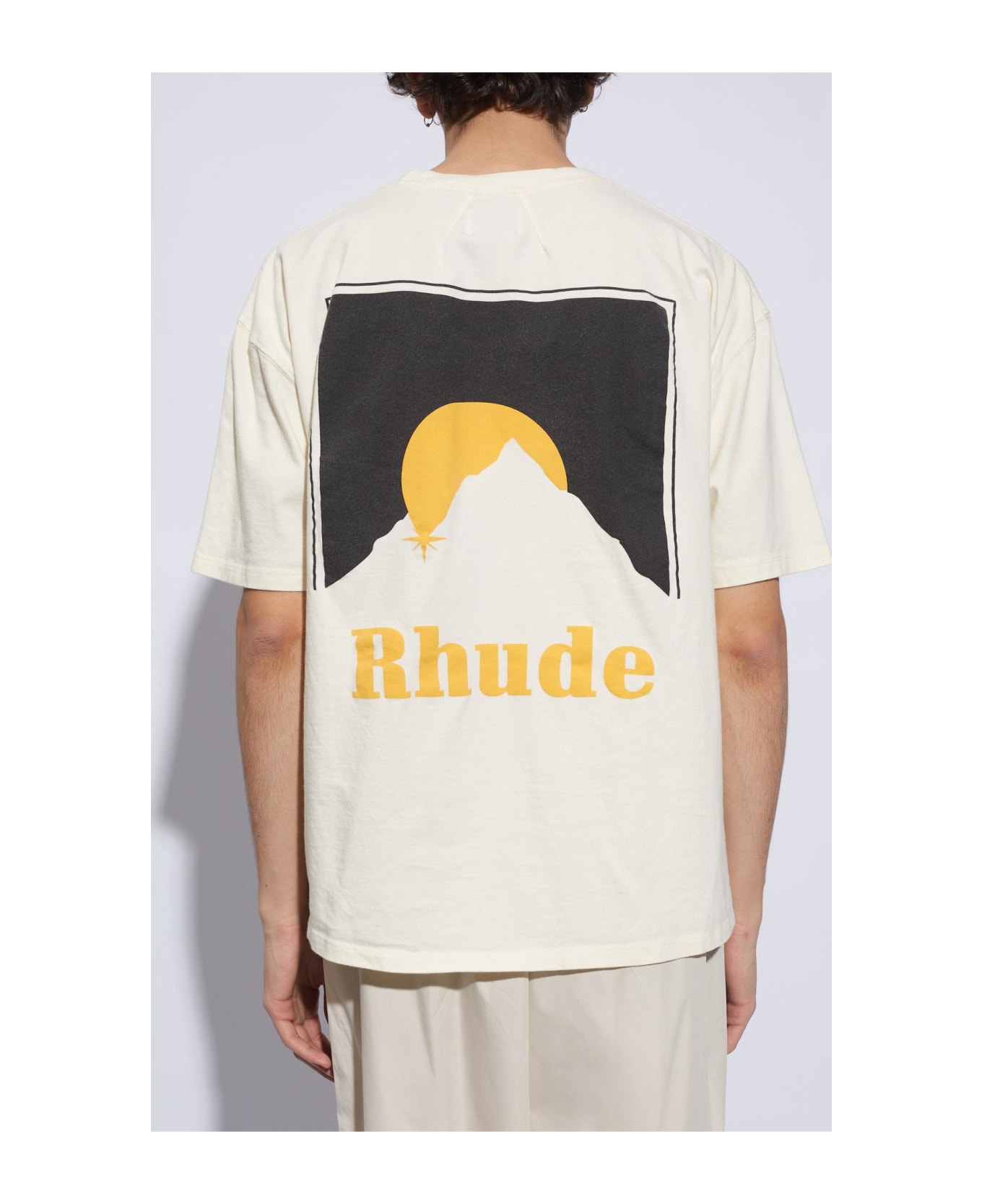Rhude T-shirt With Logo - WHITE シャツ