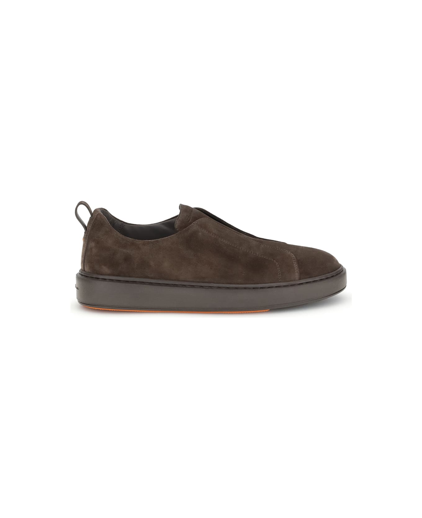 Santoni Suede Slip-on Sneakers