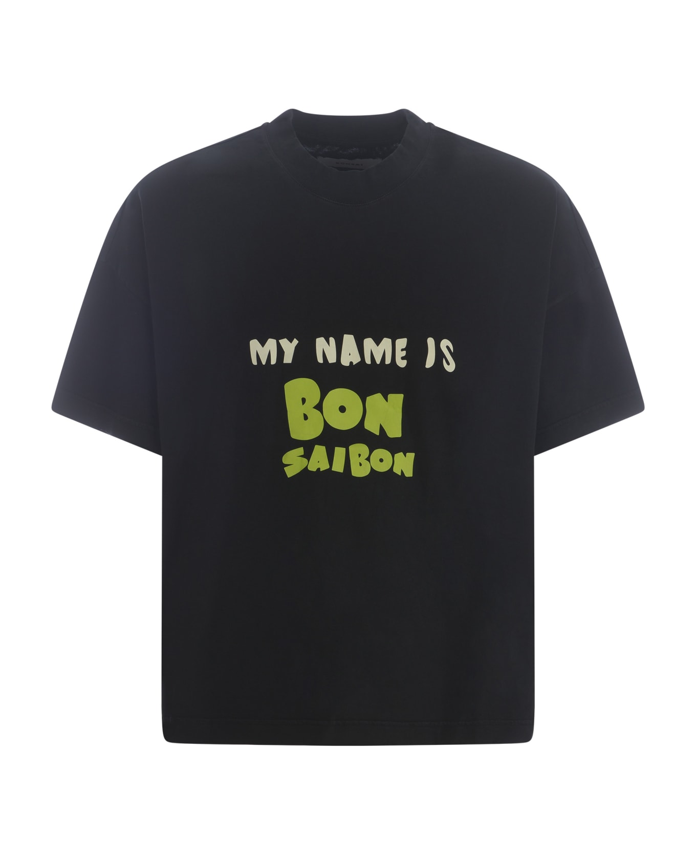 Bonsai T-shirt Bonsai "saibon" In Cotton - Nero