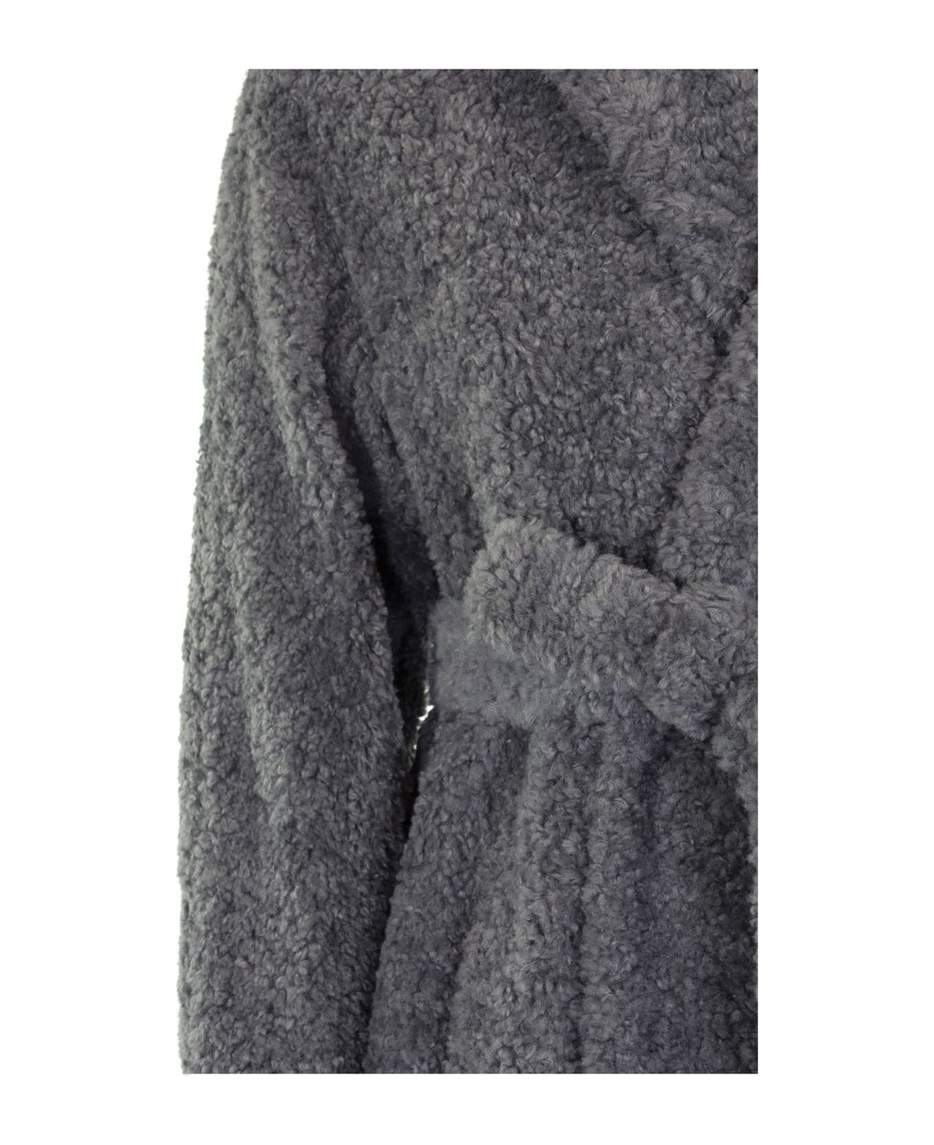 Max Mara Grey Teddy Bear Coat - Grey