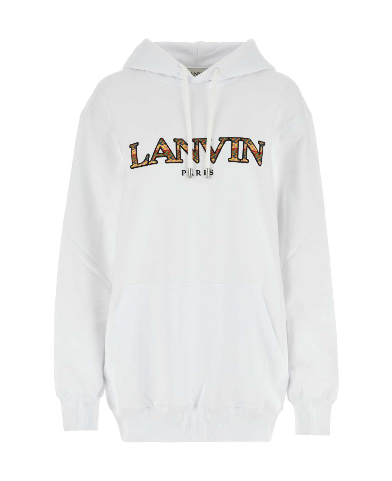 Lanvin White Cotton Sweatshirt - OPTICWHITE