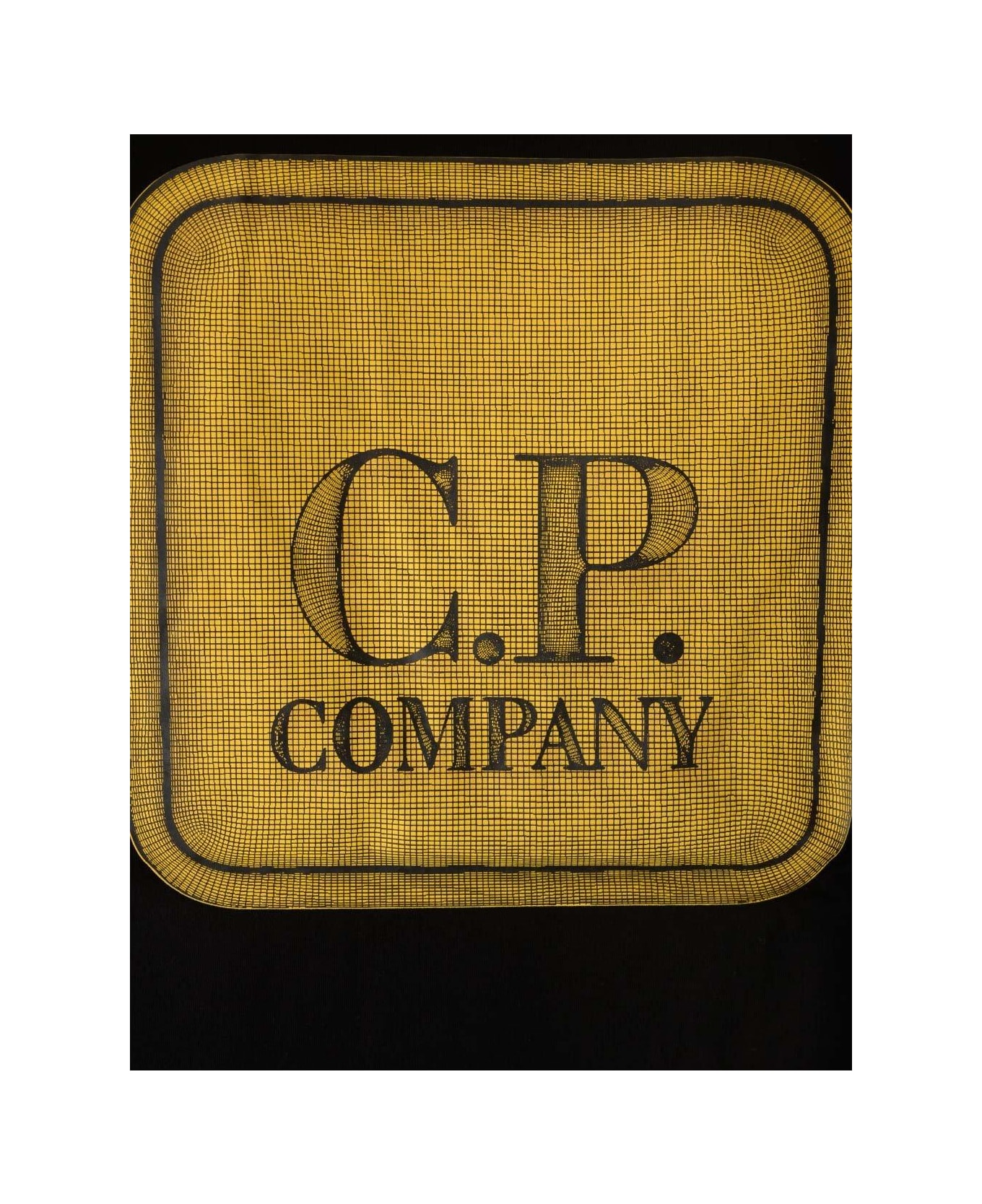C.P. Company Graphic Badge Crewneck T-shirt - Black
