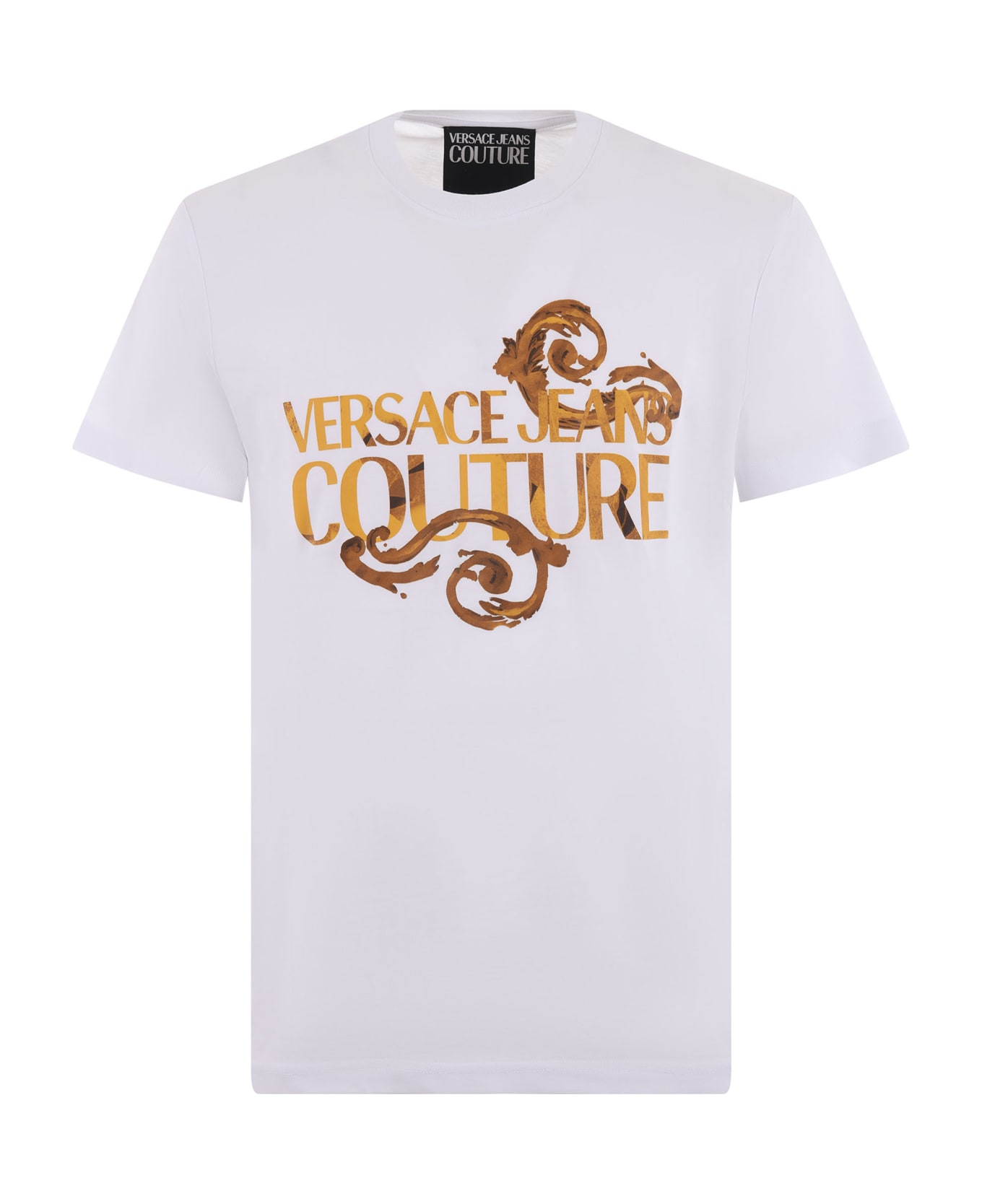 Versace Jeans Couture Printed T-shirt Versace Jeans Couture - Bianco/oro シャツ