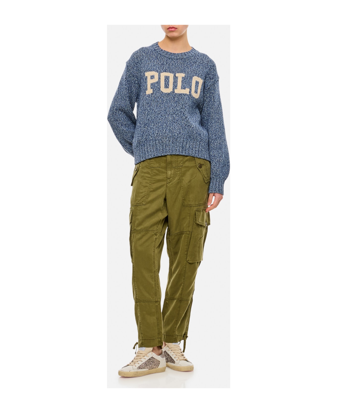 Polo Ralph Lauren Cotton Wool Logo Pullover - Clear Blue
