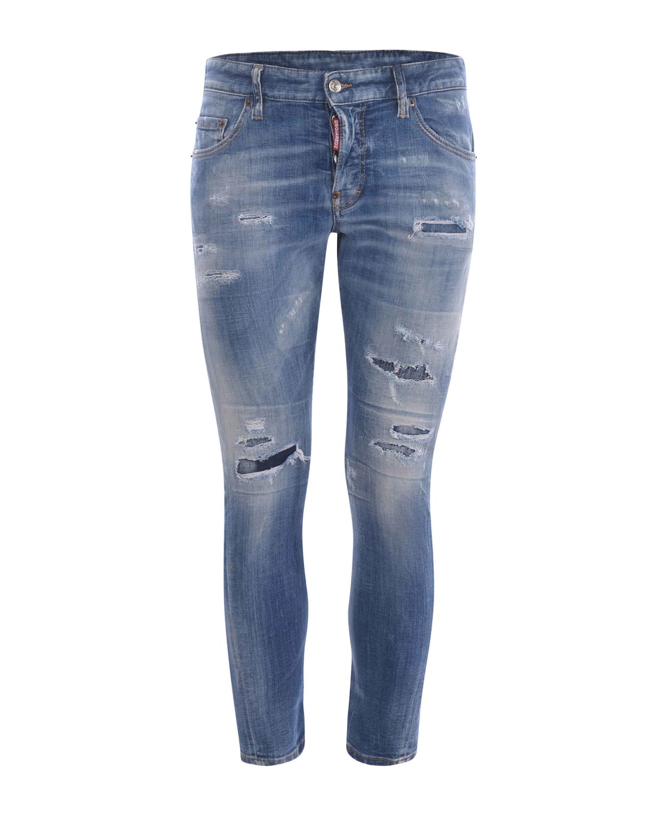 Dsquared2 "sexy Twist Jean" Jeans In Denim - Denim chiaro