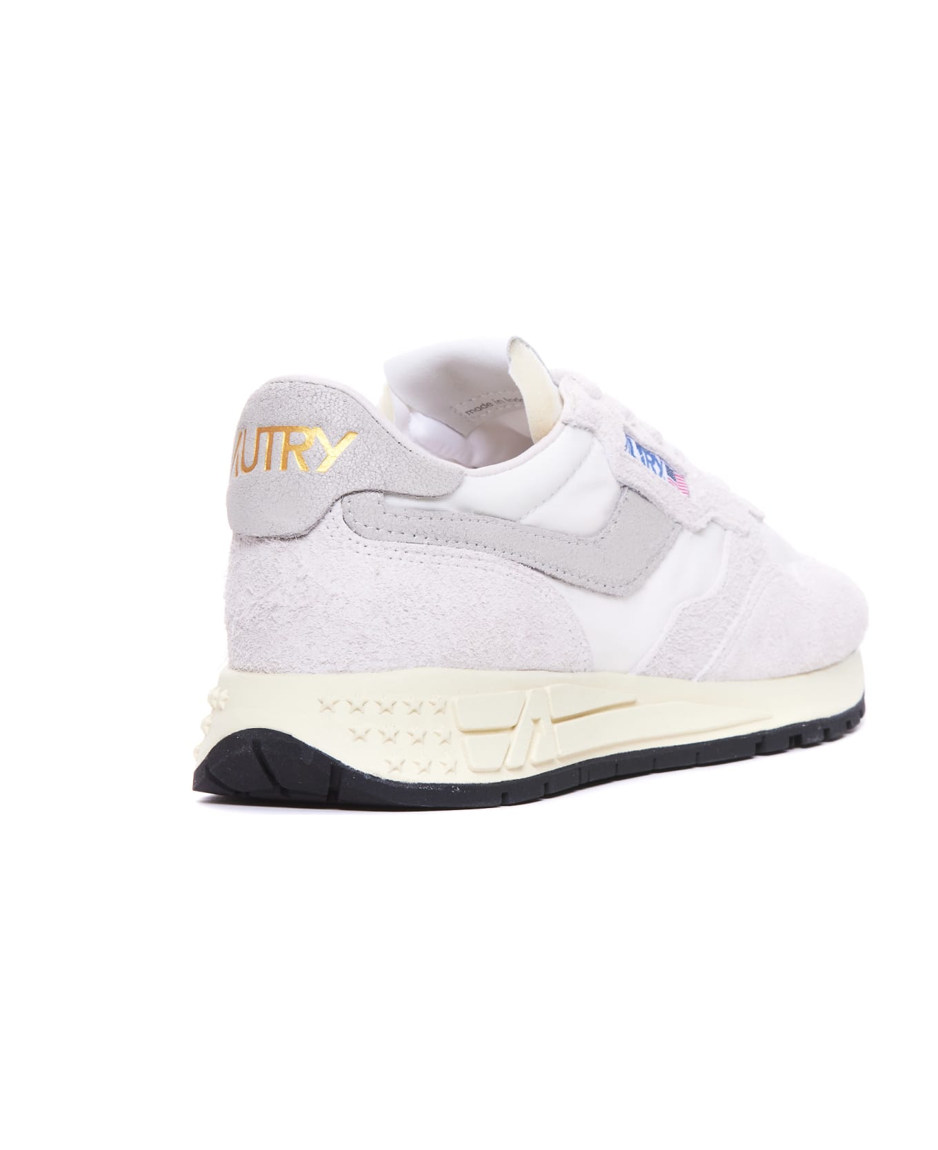 Autry Reelwind Low In Nylon And Suede - White