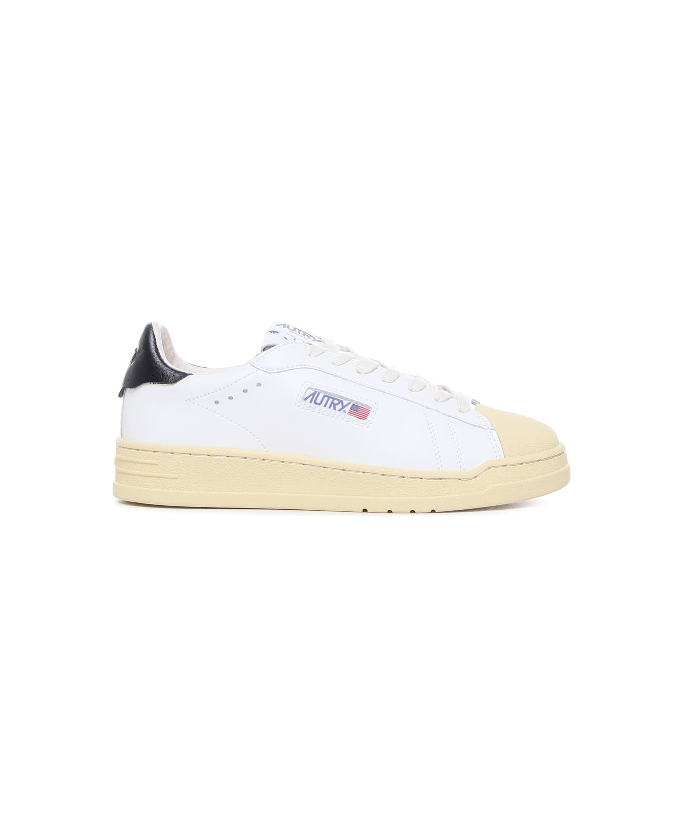 AUTRY Bob Lutz Leather Sneaker スニーカー Autry Sneakers Bob Lutz Low In White Leather With White