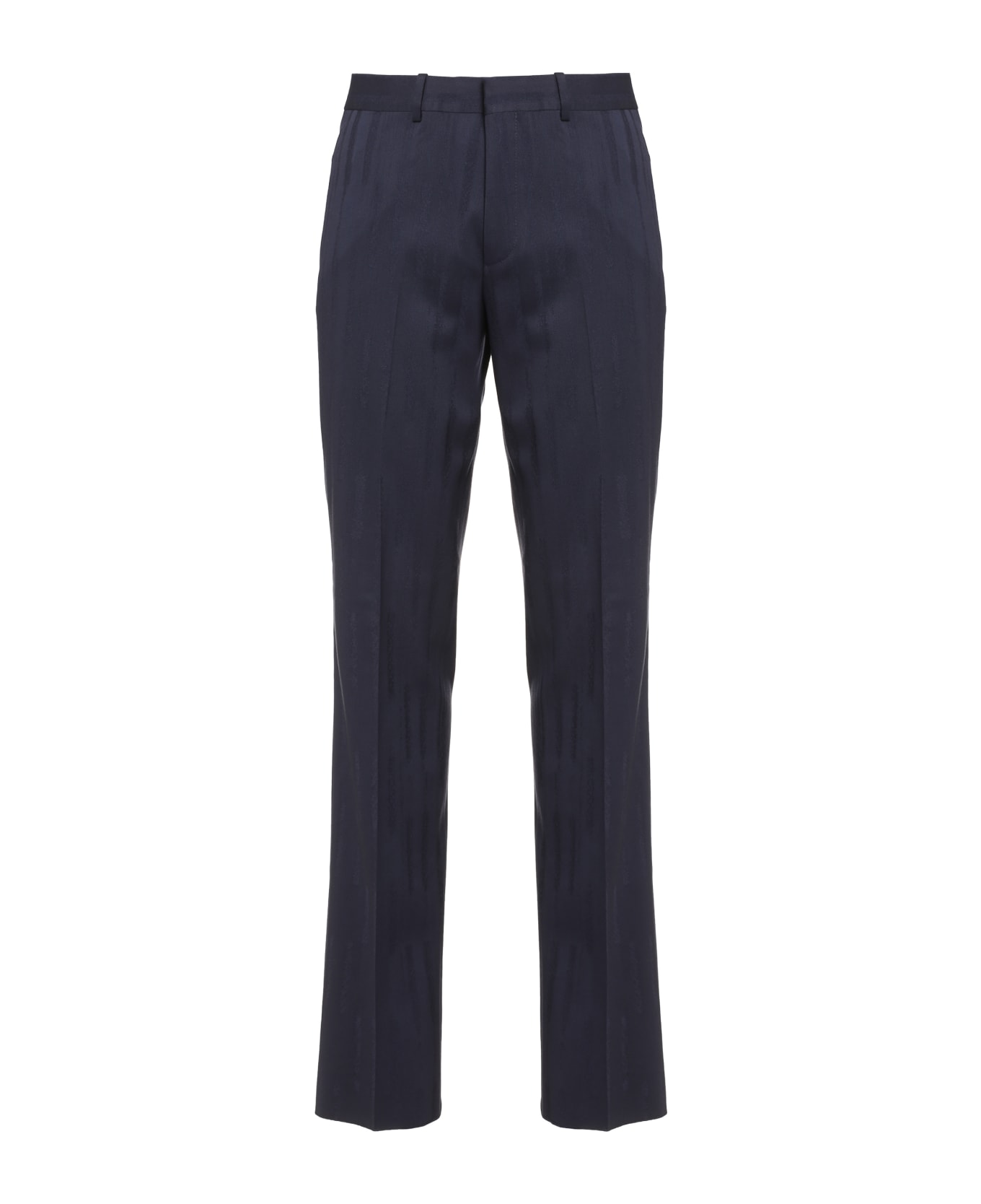 Off-White Slim Fit Tailored Trousers - blue