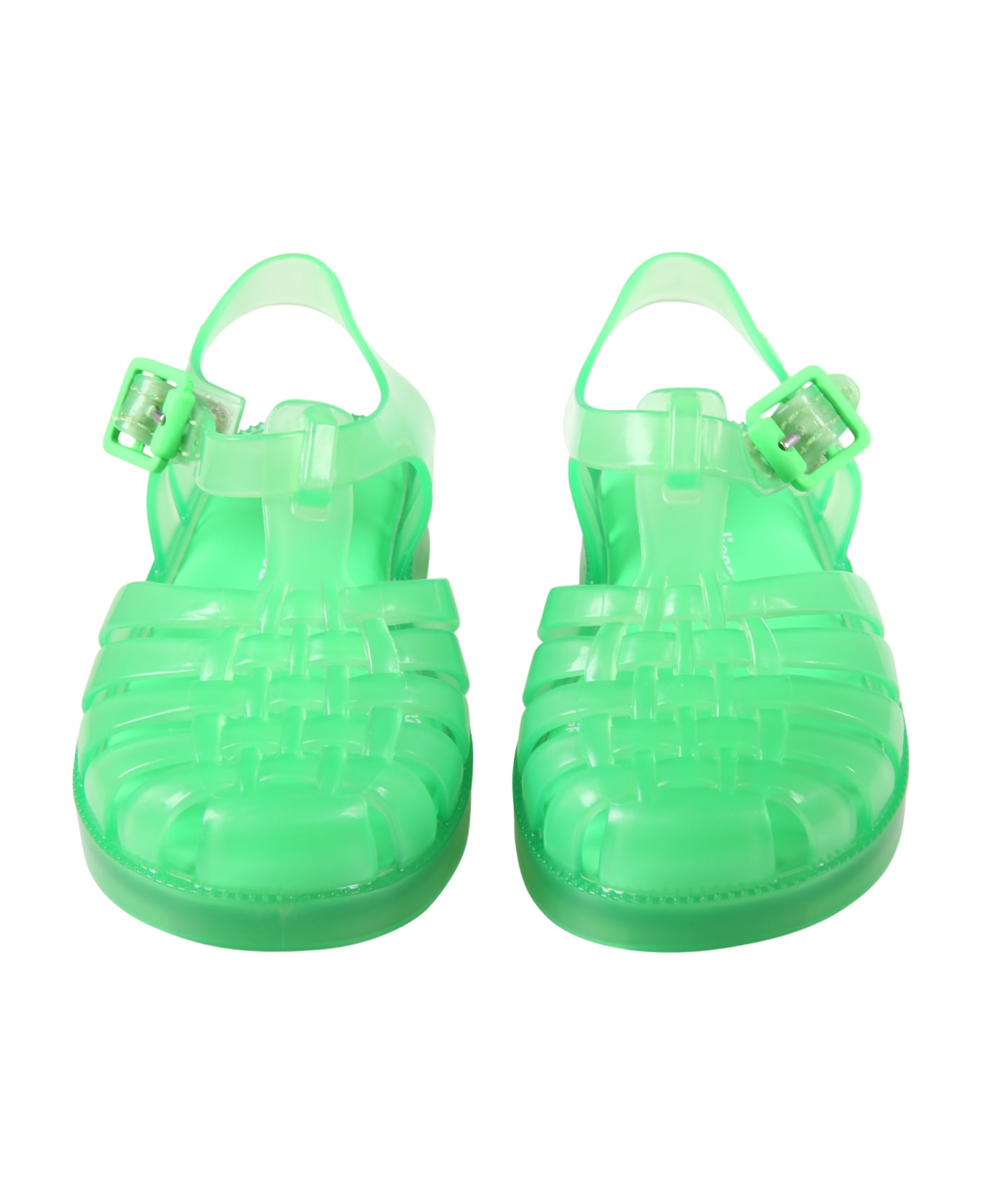 Melissa Neon Green Sandals For Kids - Green