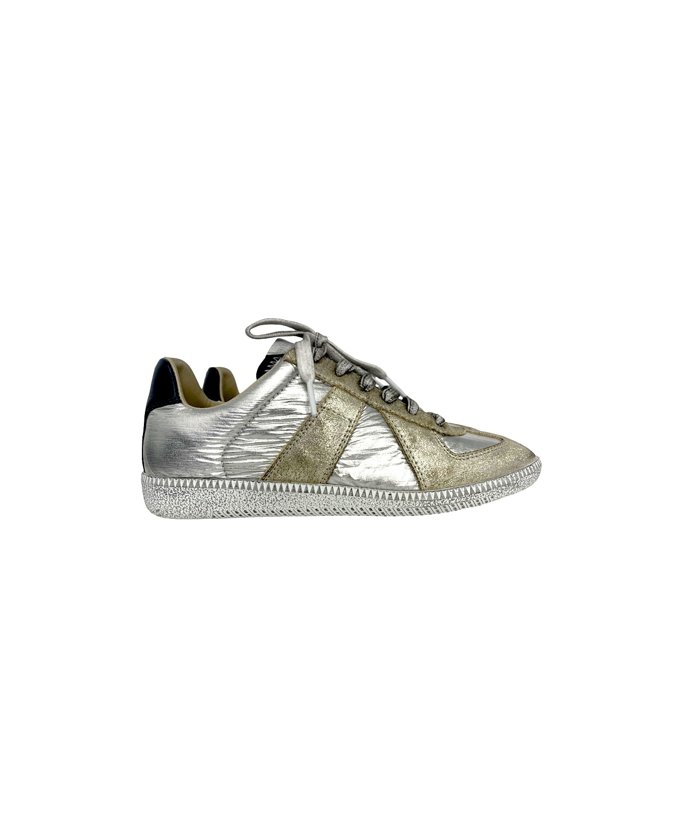 Maison Margiela Replica Iridescent Sneakers - Silver Gold