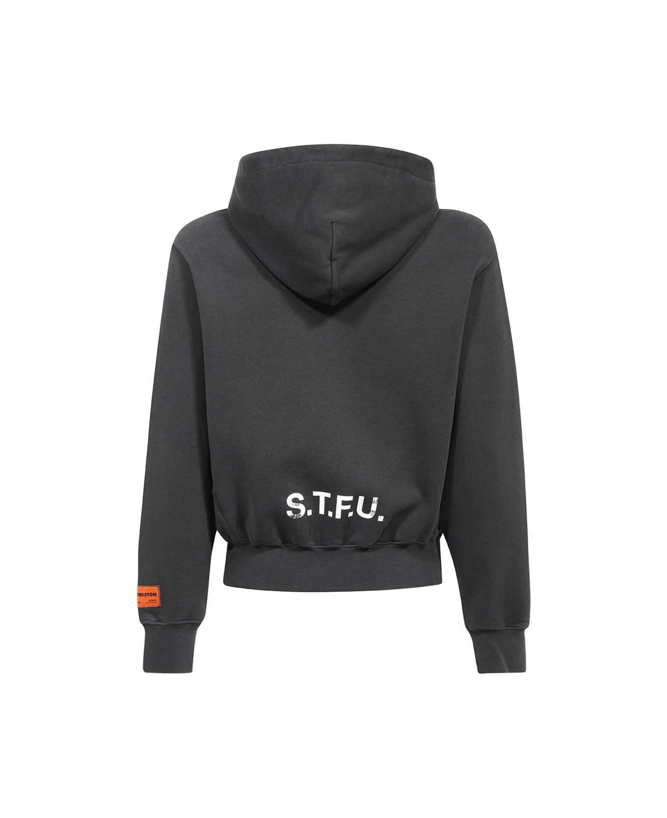 HERON PRESTON 
hp Flaming Split
cotton Sweatshirt - BLACK