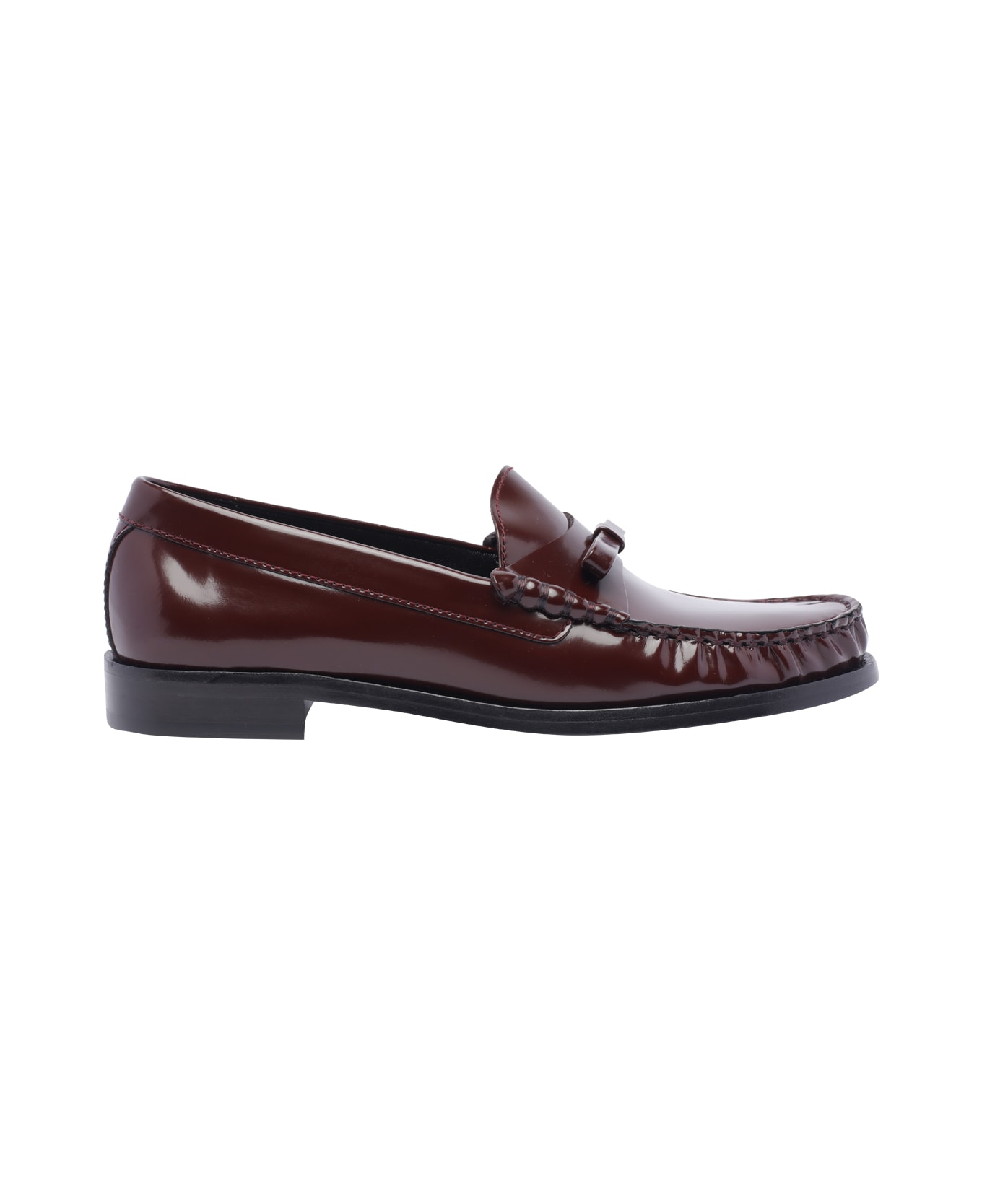 Stuart Weitzman Lottie Bow Loafers - Red