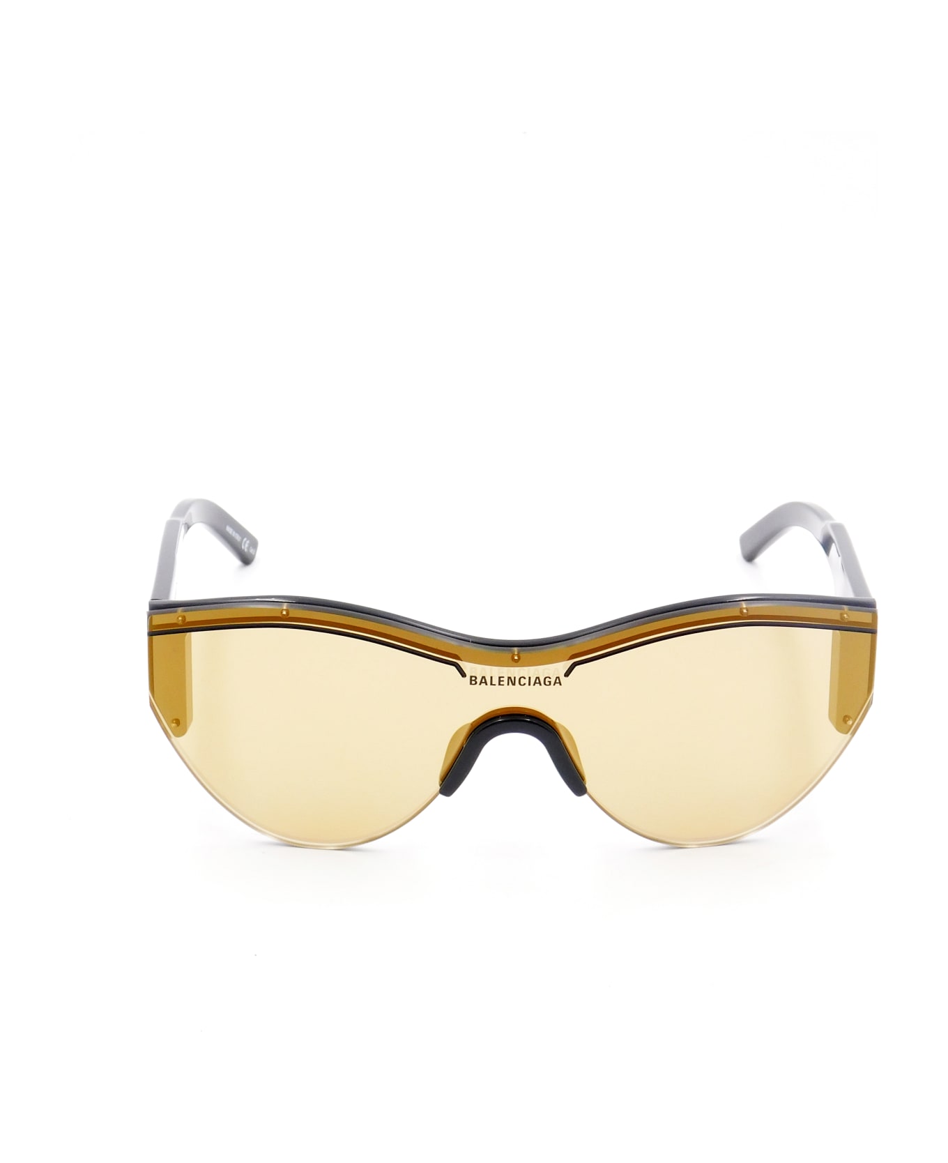 Balenciaga BB0004S Sunglasses - Black Black Gold