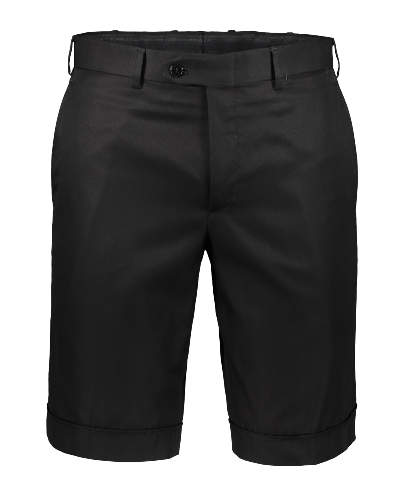 Brioni Cotton Bermuda Shorts - black