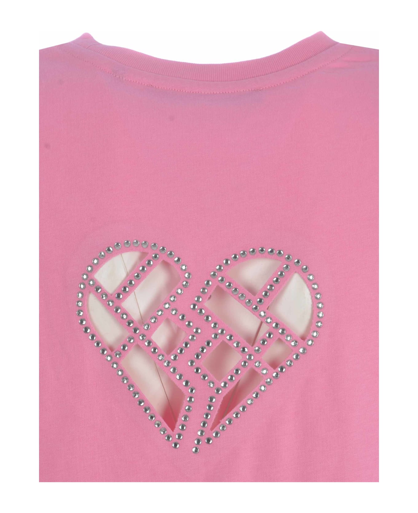 Rotate by Birger Christensen T-shirt Rotate "heart" In Cotton - Rosa
