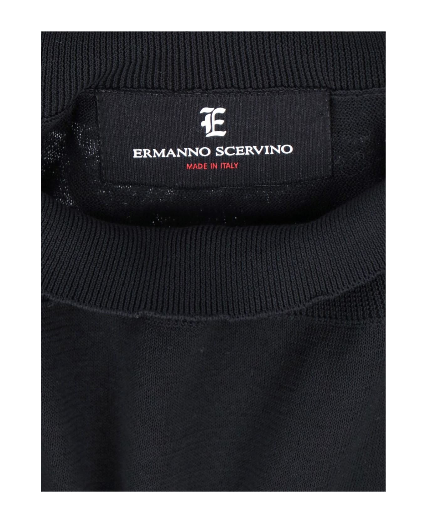 Ermanno Scervino Lace Detail Sweater - Black ニットウェア