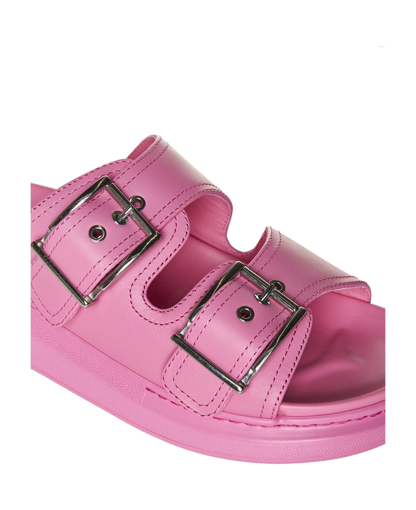 Alexander McQueen Pink And Silver Hybrid Sandal - It was only matter of time till KISS was featured on a pair of sneakers