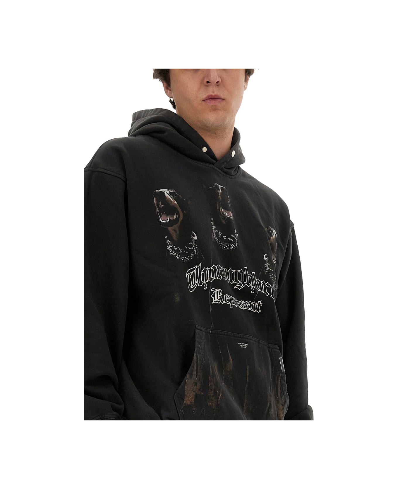 REPRESENT Sweatshirt With Print - BLACK フリース