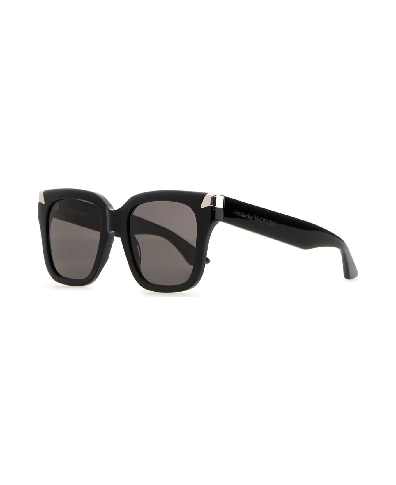 サングラス Alexander Mcqueen Black Acetate Punk Rivet Sunglasses Alexander McQueen Black Acetate Punk Rivet Sunglasses