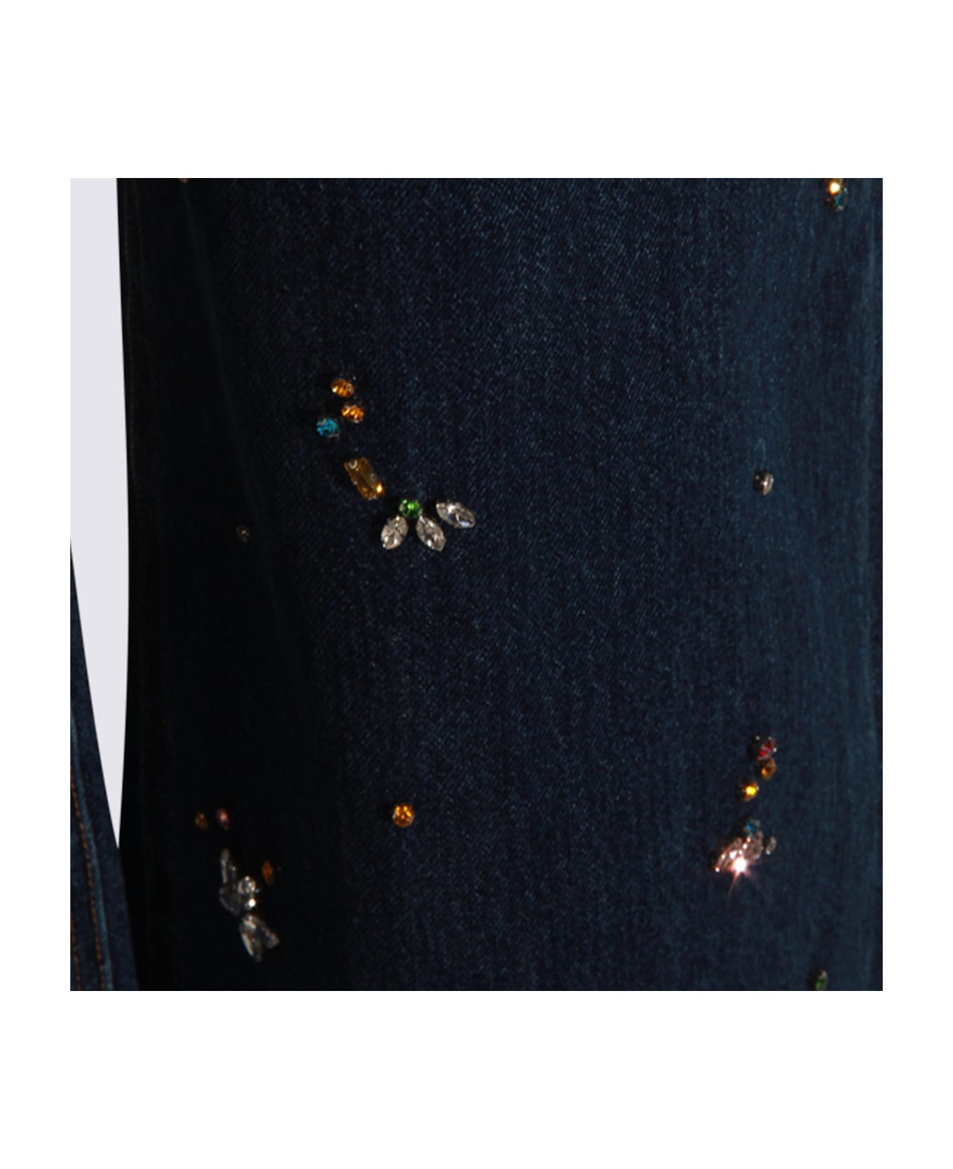 self-portrait Blue Cotton Jeans - Blue