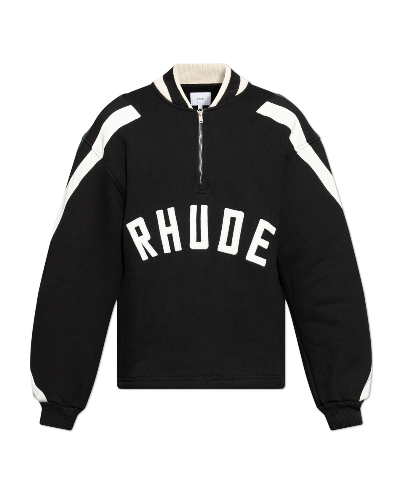 Rhude Sweatshirt With Logo - Black