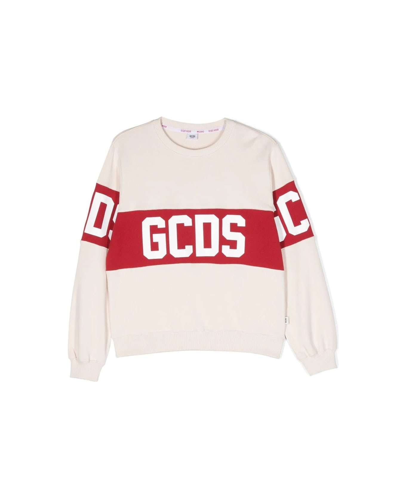 GCDS Mini Sweatshirt With Logo - White