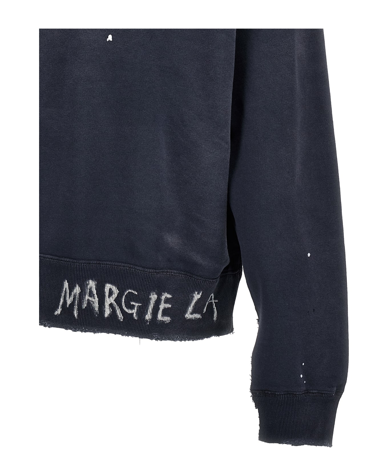 Maison Margiela Sweatshirt With Logo - Purple フリース