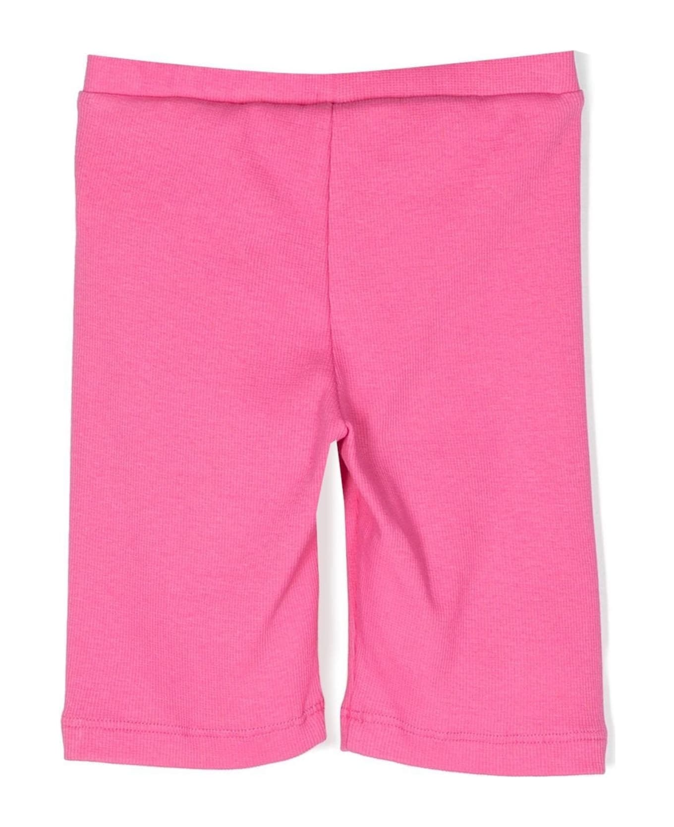 Off-White Pink Cotton Shorts - FUXIA