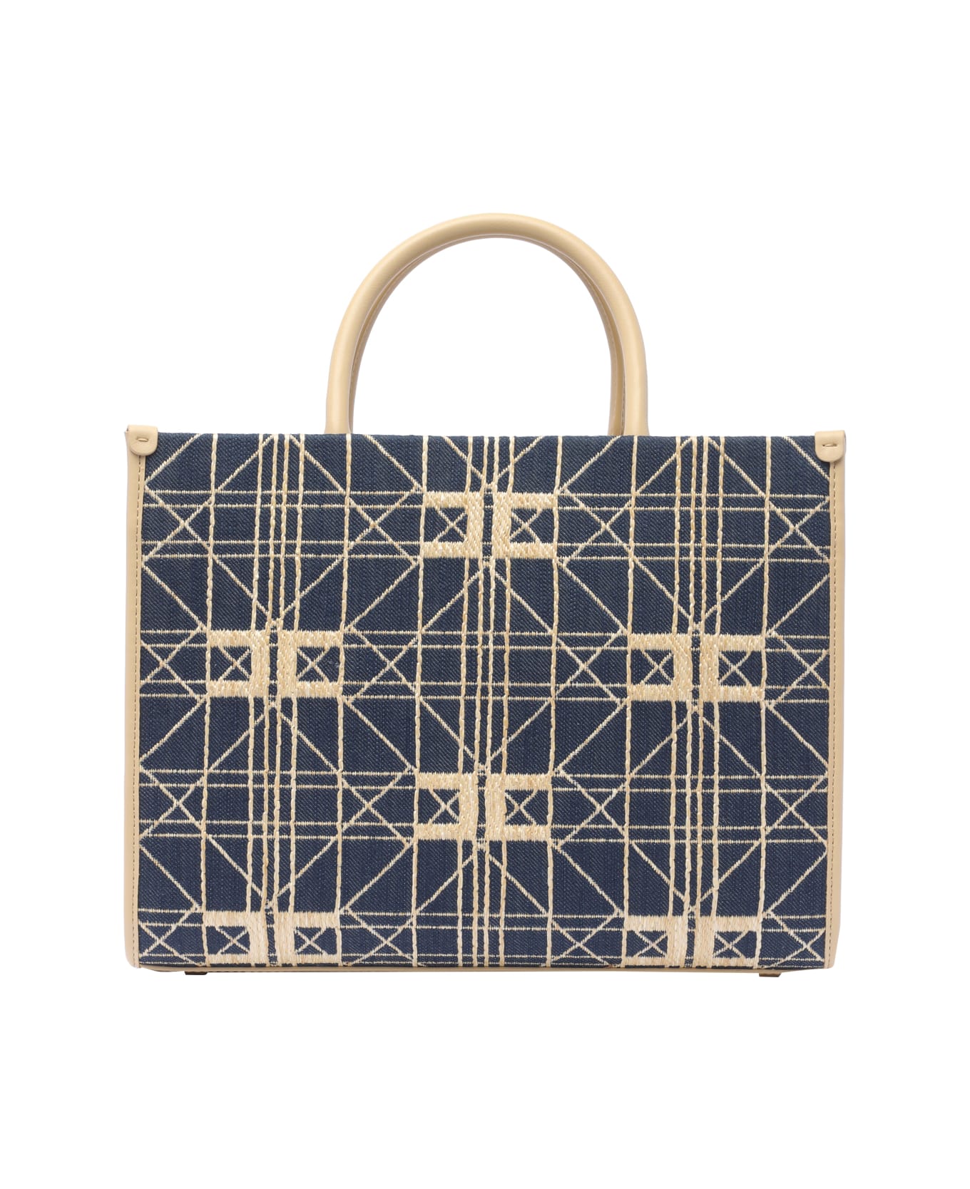 Elisabetta Franchi Logo Tote Bag - Blue