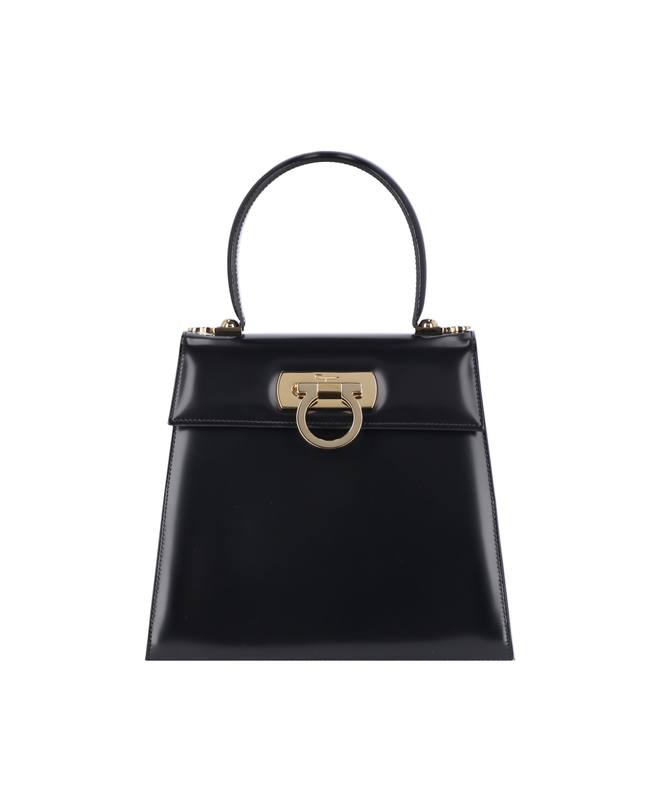Ferragamo Iconic Medium Handbag - Black  