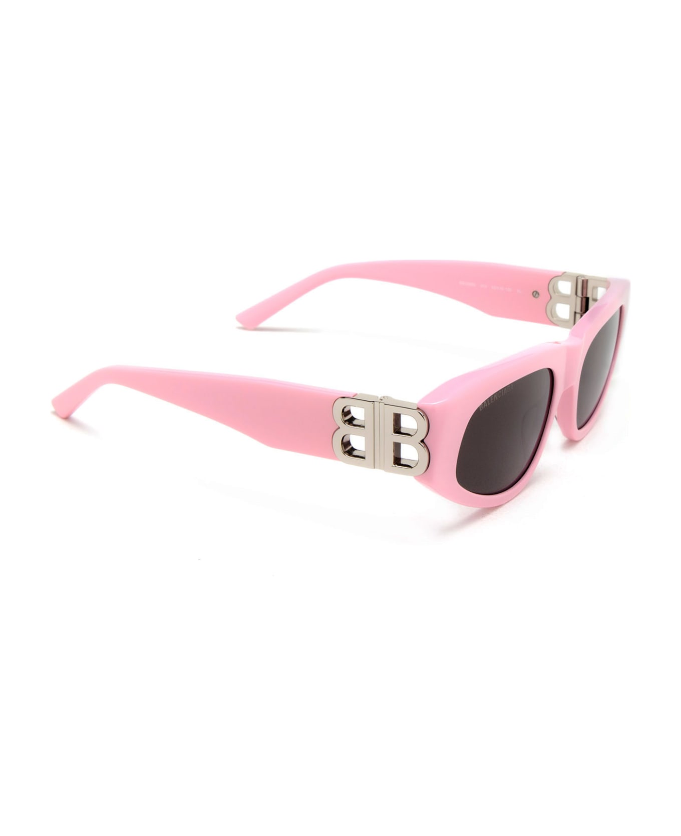 Balenciaga Eyewear Bb Hinge Logo Sunglasses - Pink