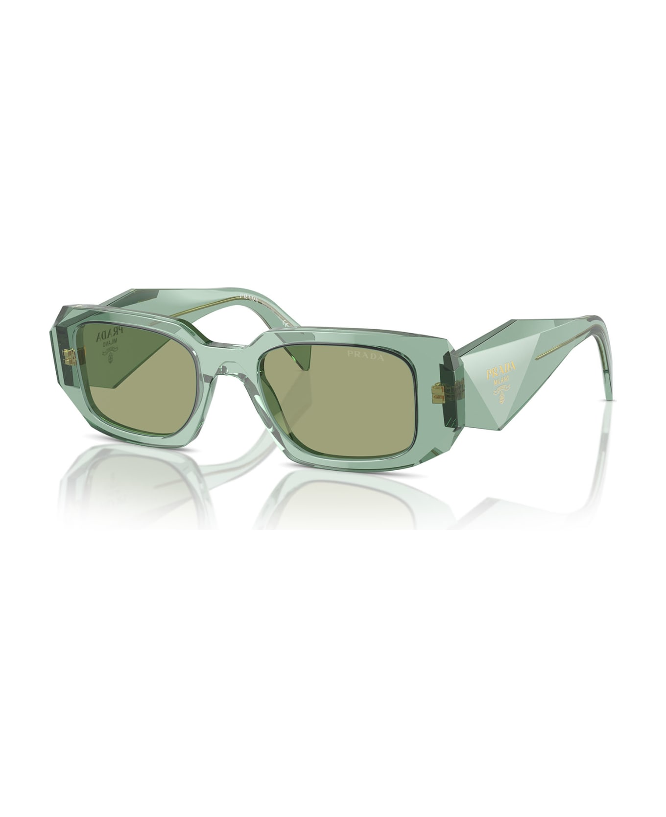 Prada Eyewear Pr 17ws Transparent Sage Sunglasses - Transparent Sage