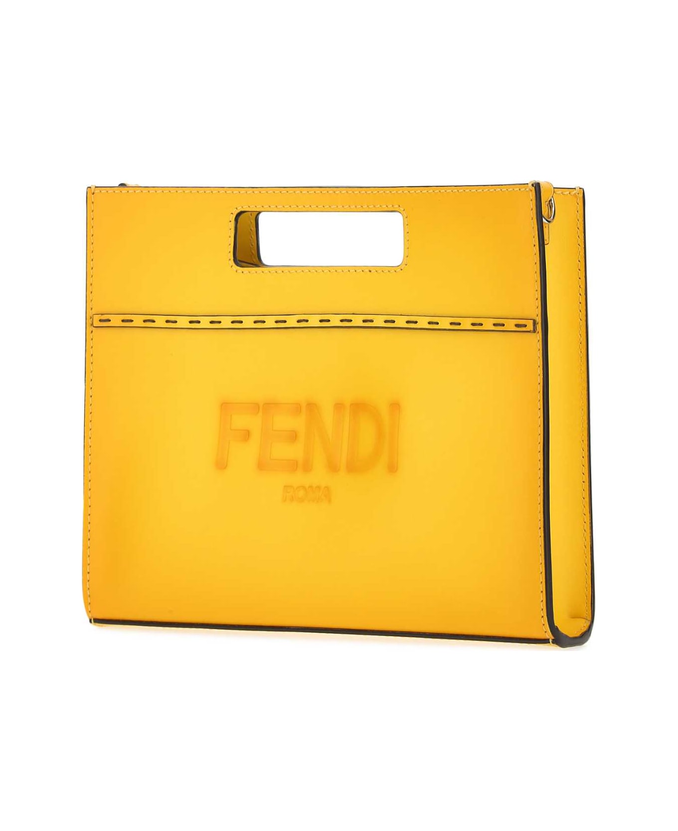 Fendi Yellow Leather Handbag - F0CHF