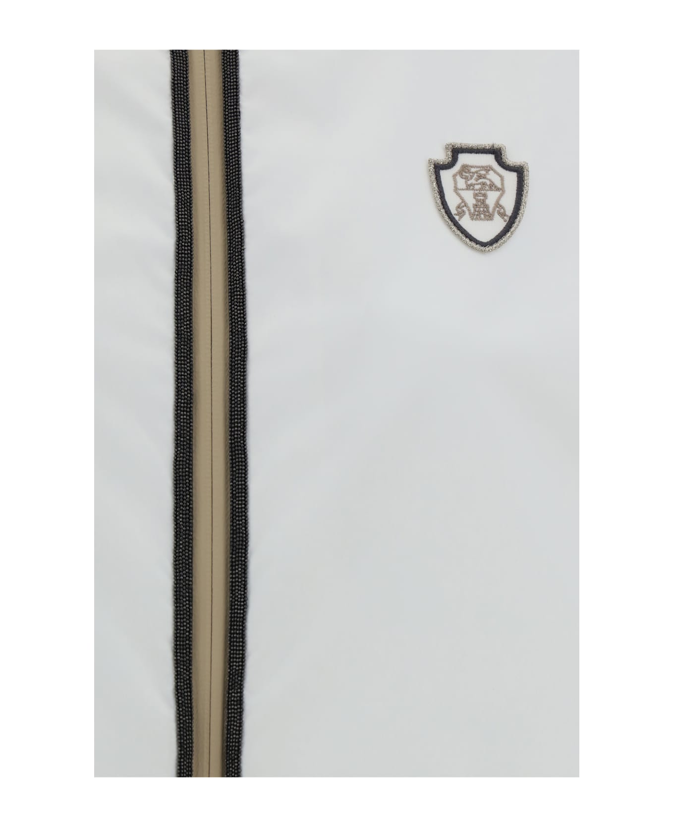 Brunello Cucinelli Waterproof Jacket With Hood - Bianco + Rovescio Bianco