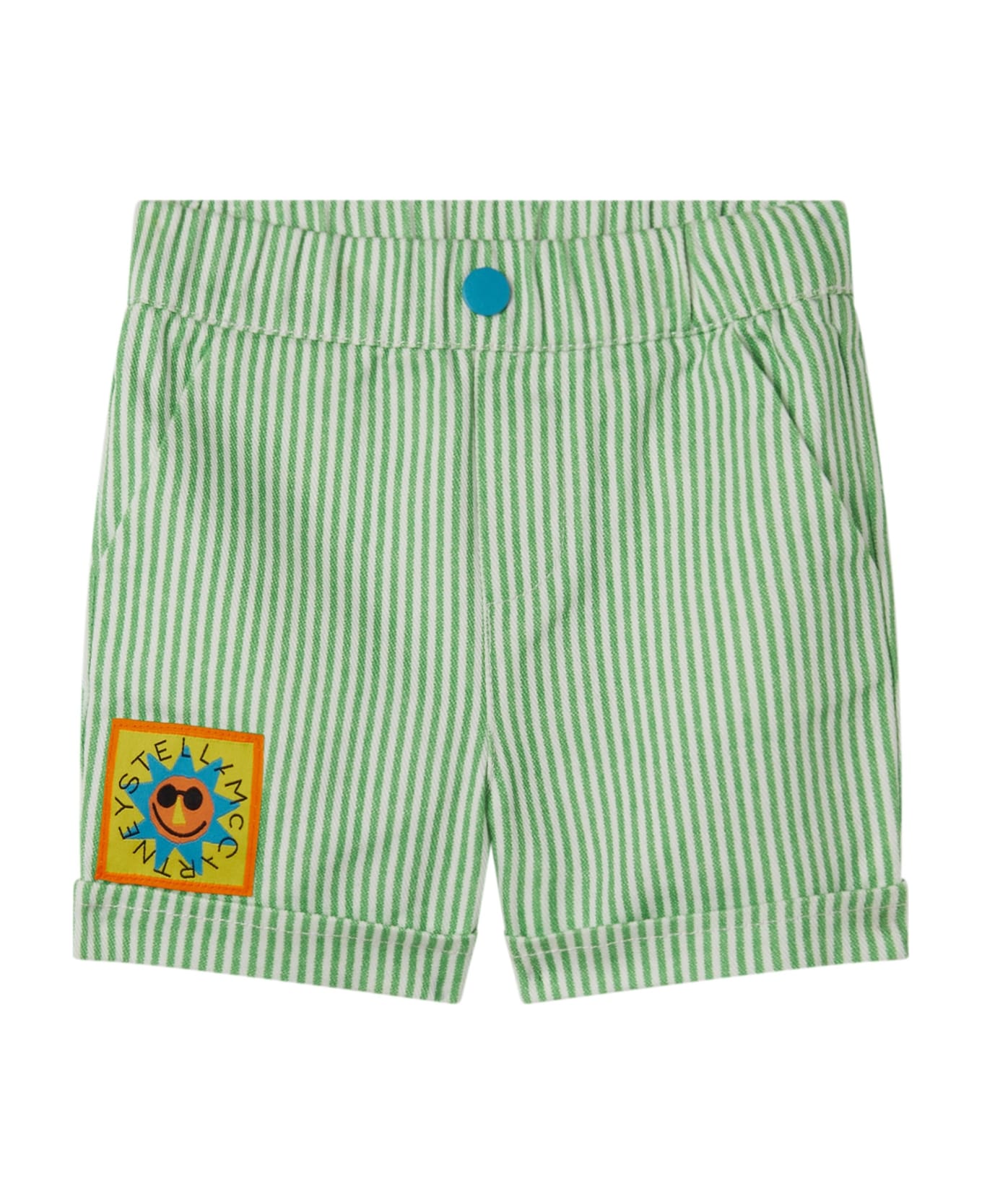 Stella McCartney Kids Sunshine Striped Shorts - White