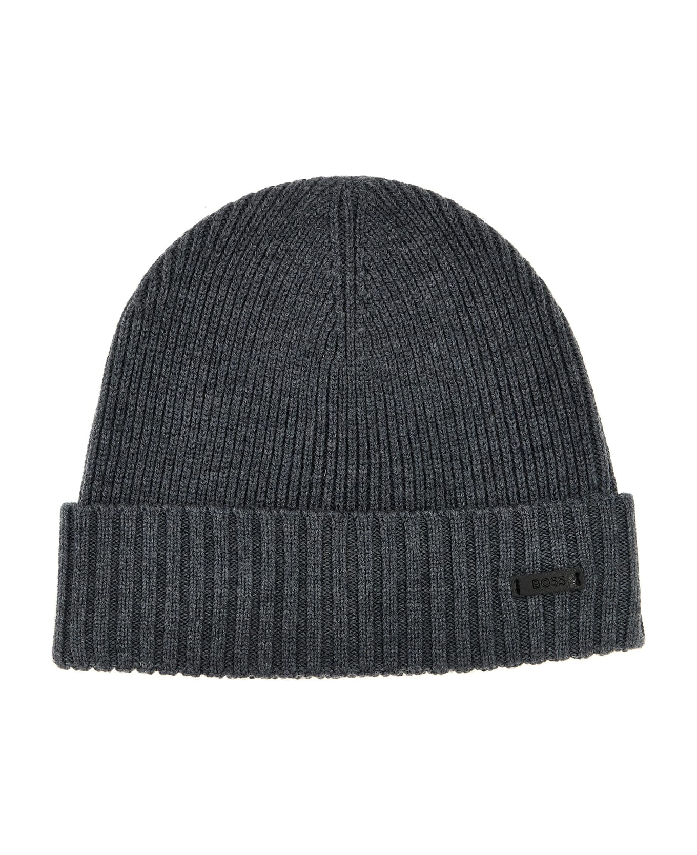 Hugo Boss Ribbed Cap - Medium Grey