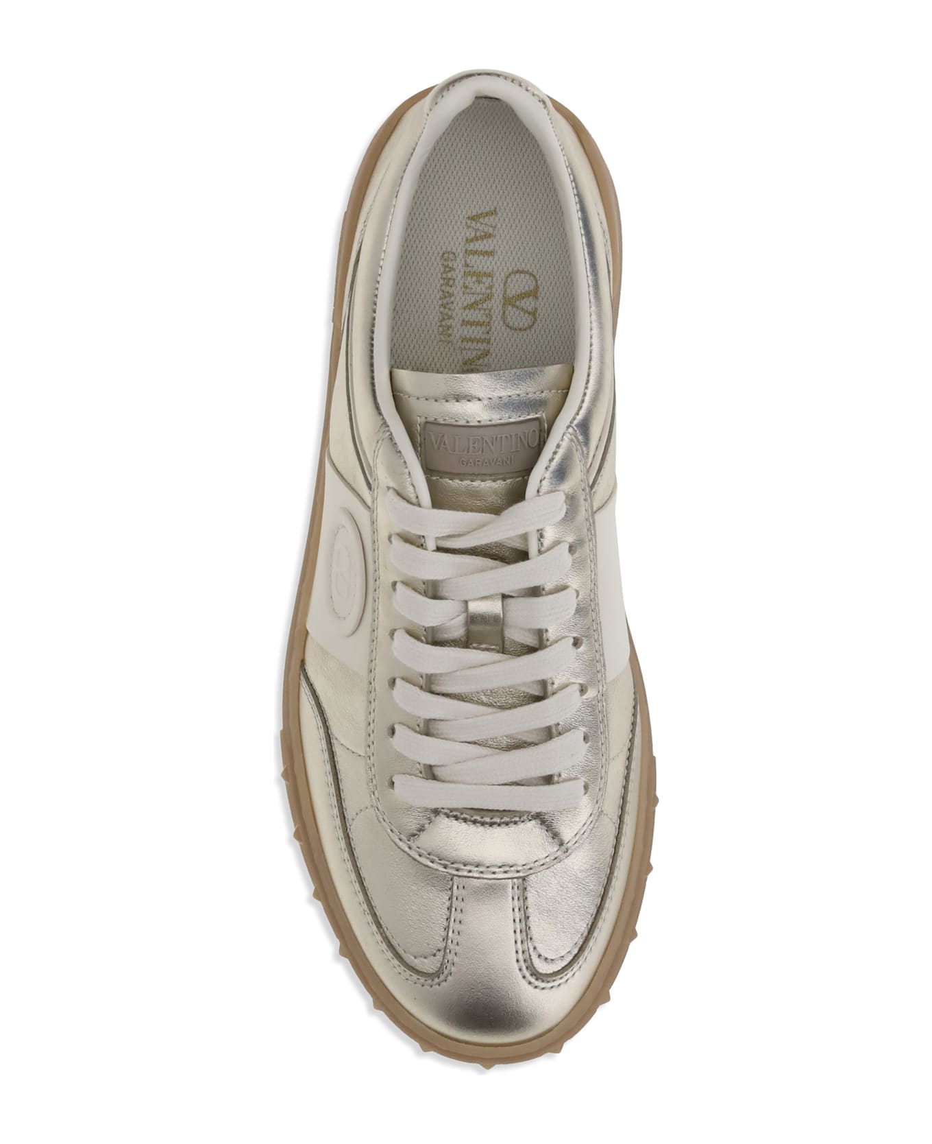 Valentino Garavani Laminated Leather Upvillage Sneakers