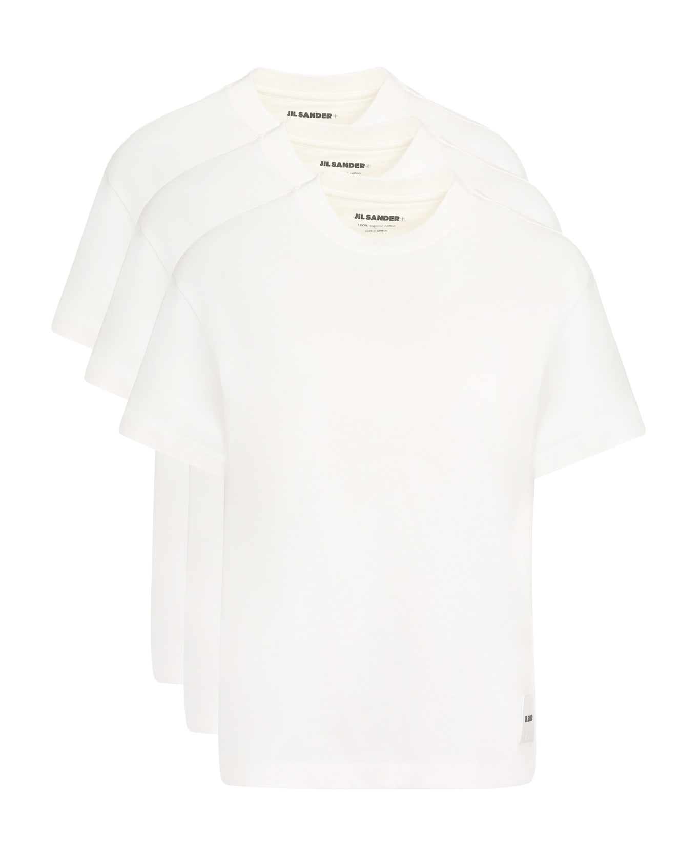 Jil Sander Set Of Three Cotton T-shirts - White
