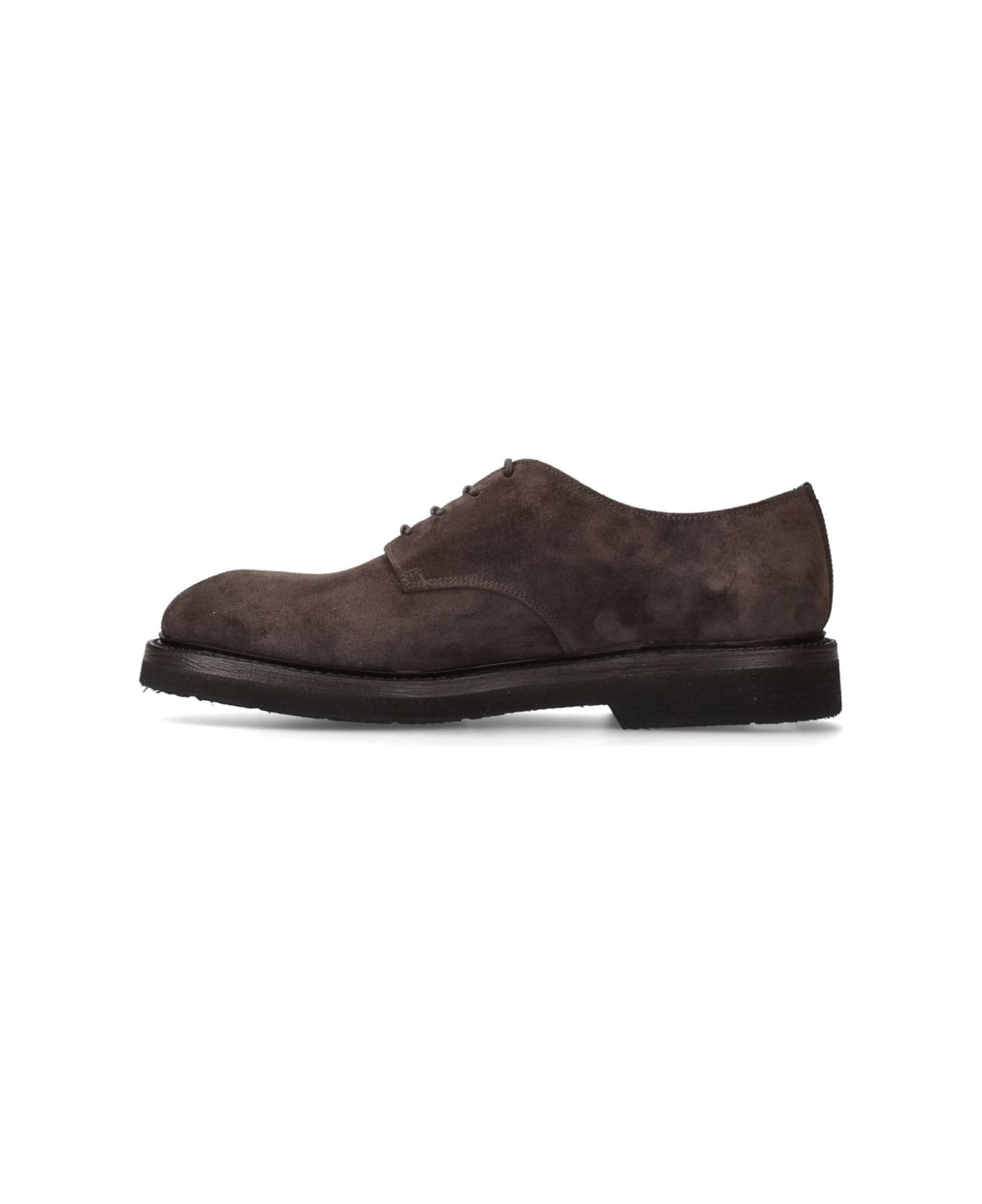 Premiata Brown Suede Rain Horse Laced Shoes - Brown