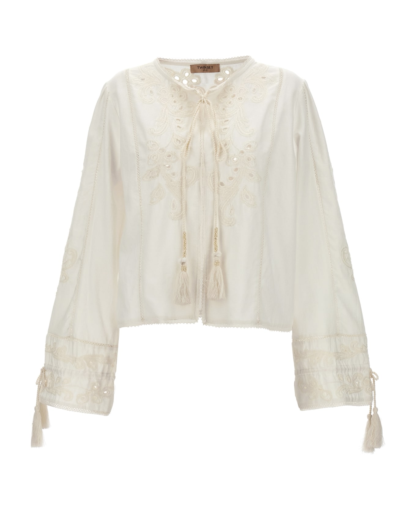 TwinSet Embroidery Blouse - White
