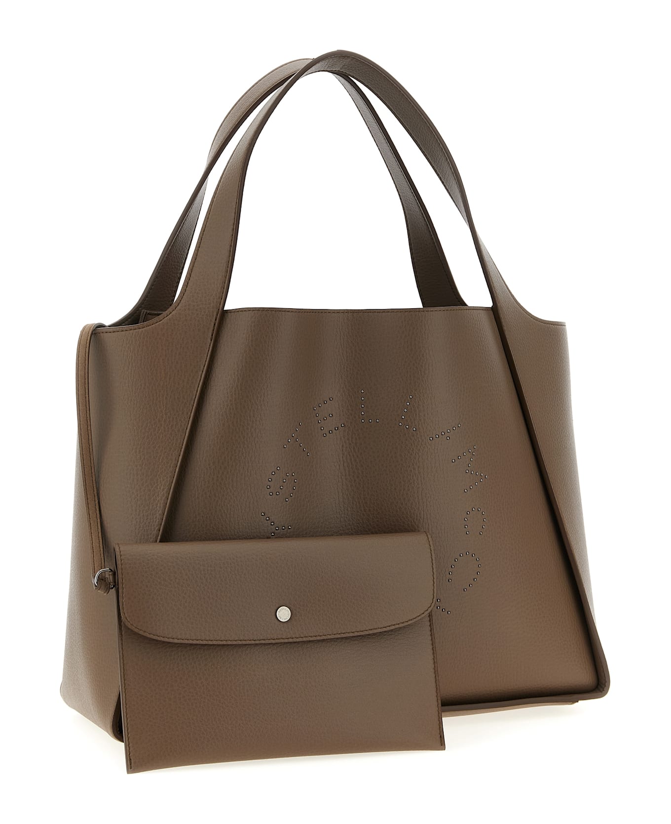 Stella McCartney Logo Shopping Bag - Brown