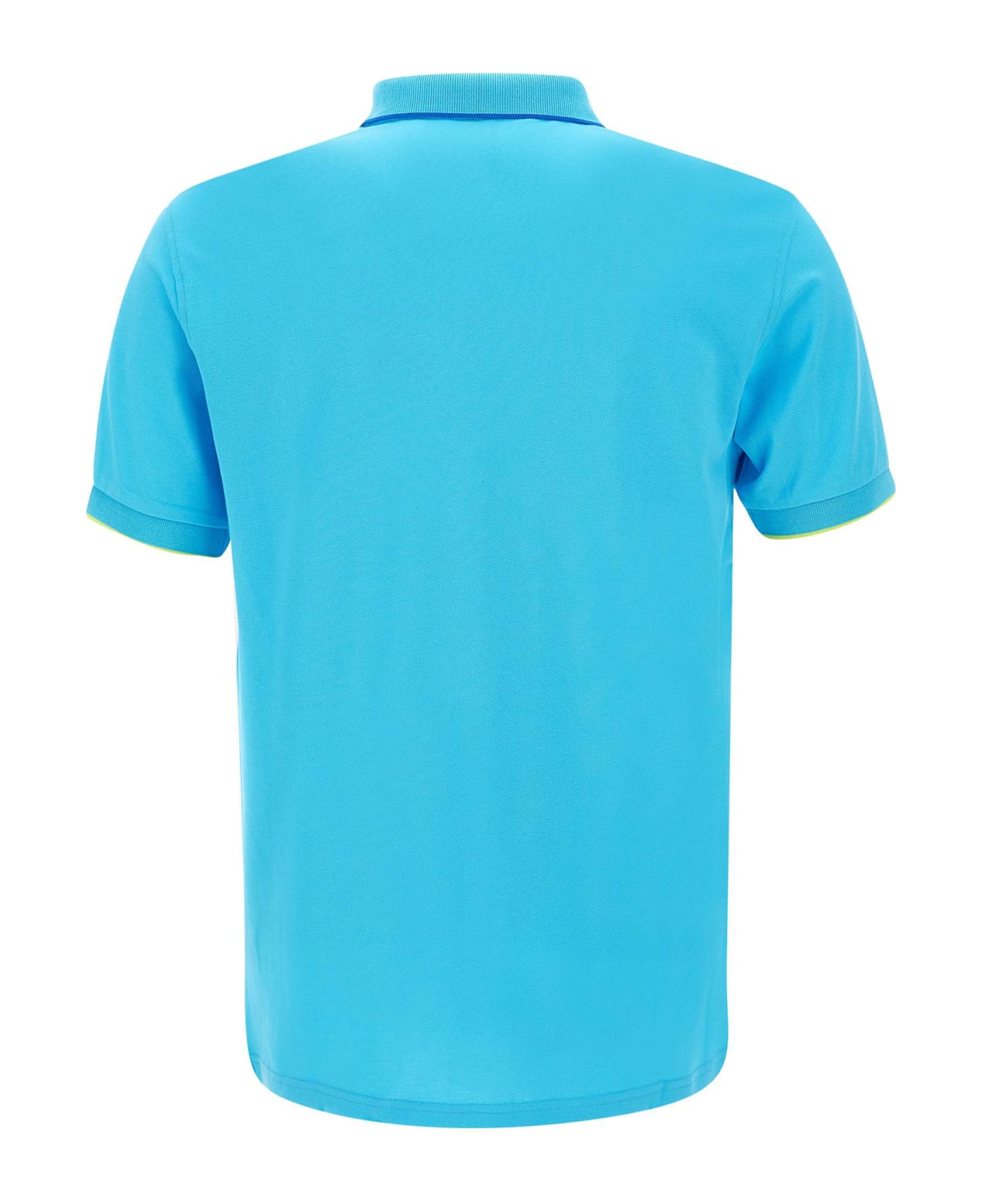 Sun 68 'small Stripe' Polo Shirt Cotton Polo Shirt - TURCHESE