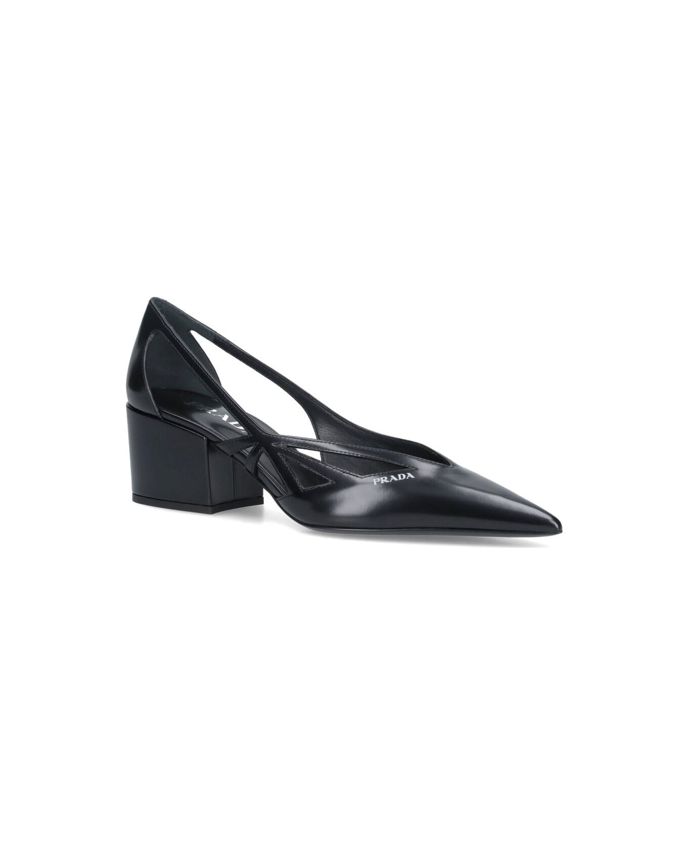 Prada Cut-out Pumps - Nero