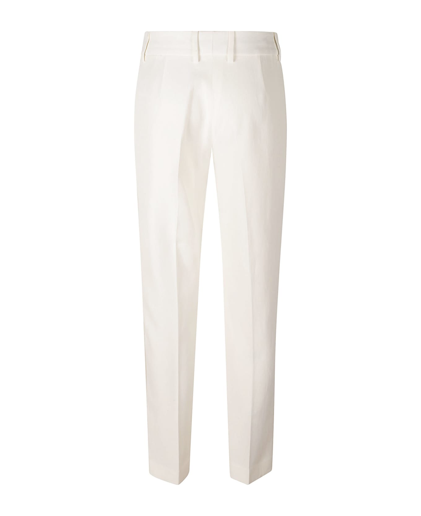 Ermanno Scervino Regular Plain Trousers - White
