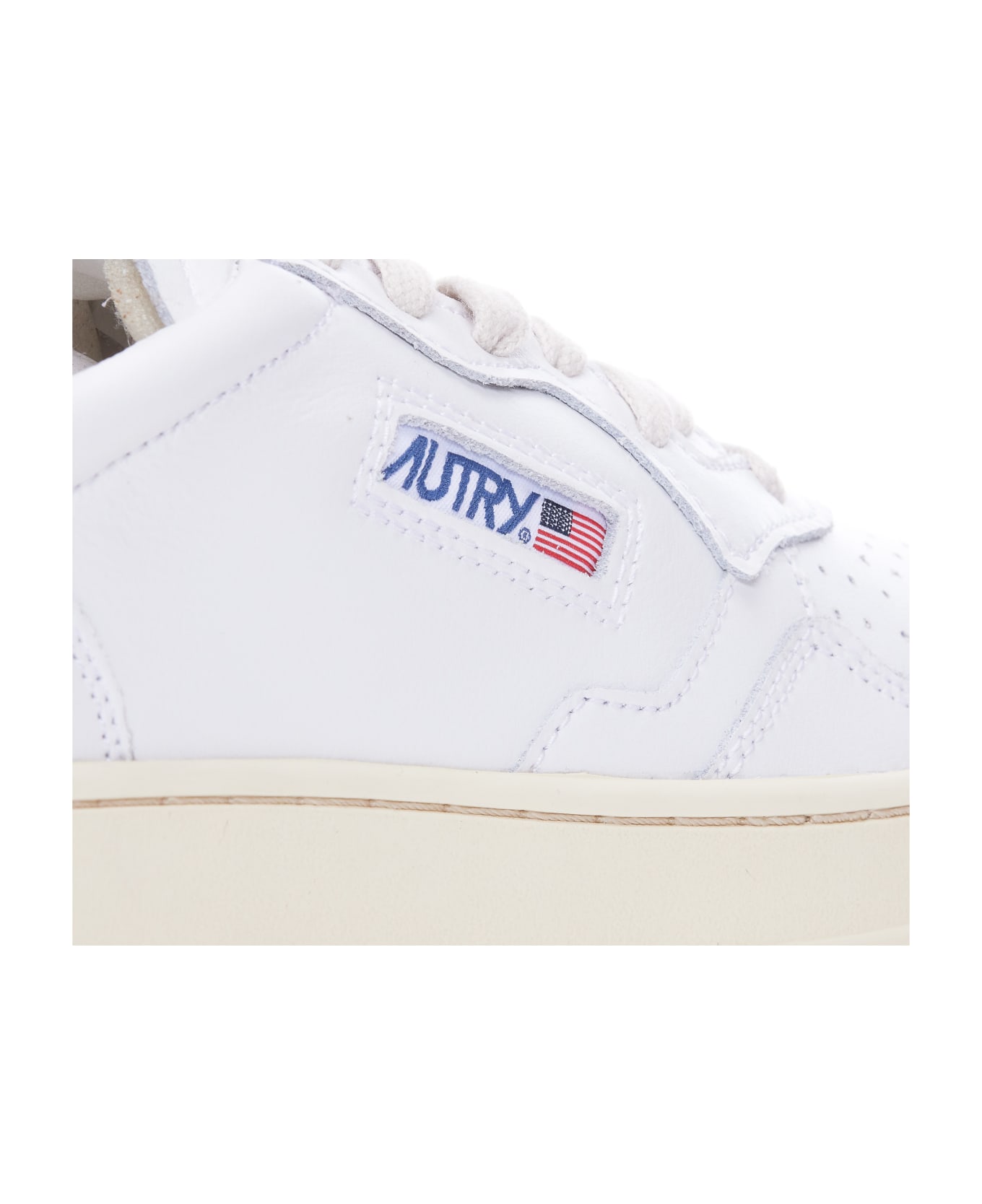 Autry Low Medialist Sneakers - Leather White